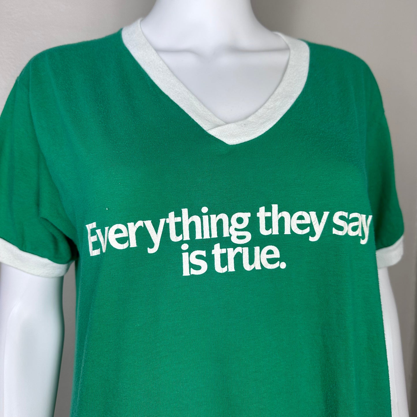1980s Seagram’s Gin T-Shirt Nightgown, Everything They Say is True, Anvil Size M/L