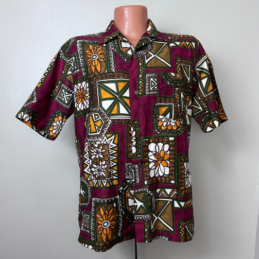 1970s Hawaiian Shirt, Kona Kai Jantzen Size M/L