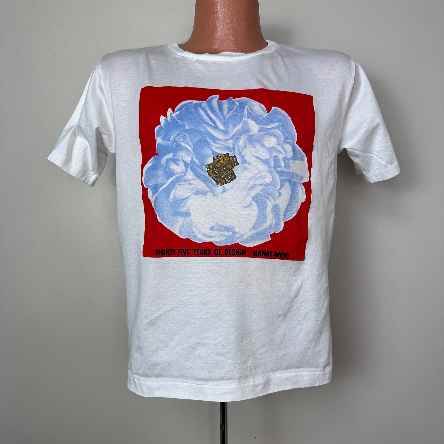 1980s Hanae Mori 35 Years of Design T-Shirt, Hanae Mori Soft Sports Size Medium, Flower