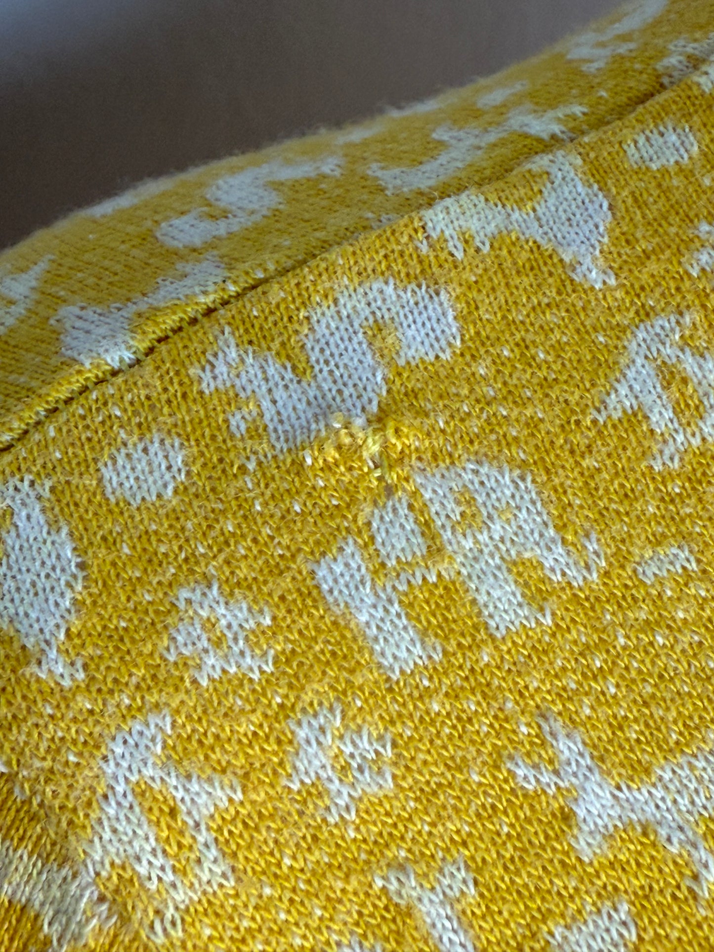 1970s Yellow Knit Animal Hooded Romper, Misty Lane Size Small-Medium