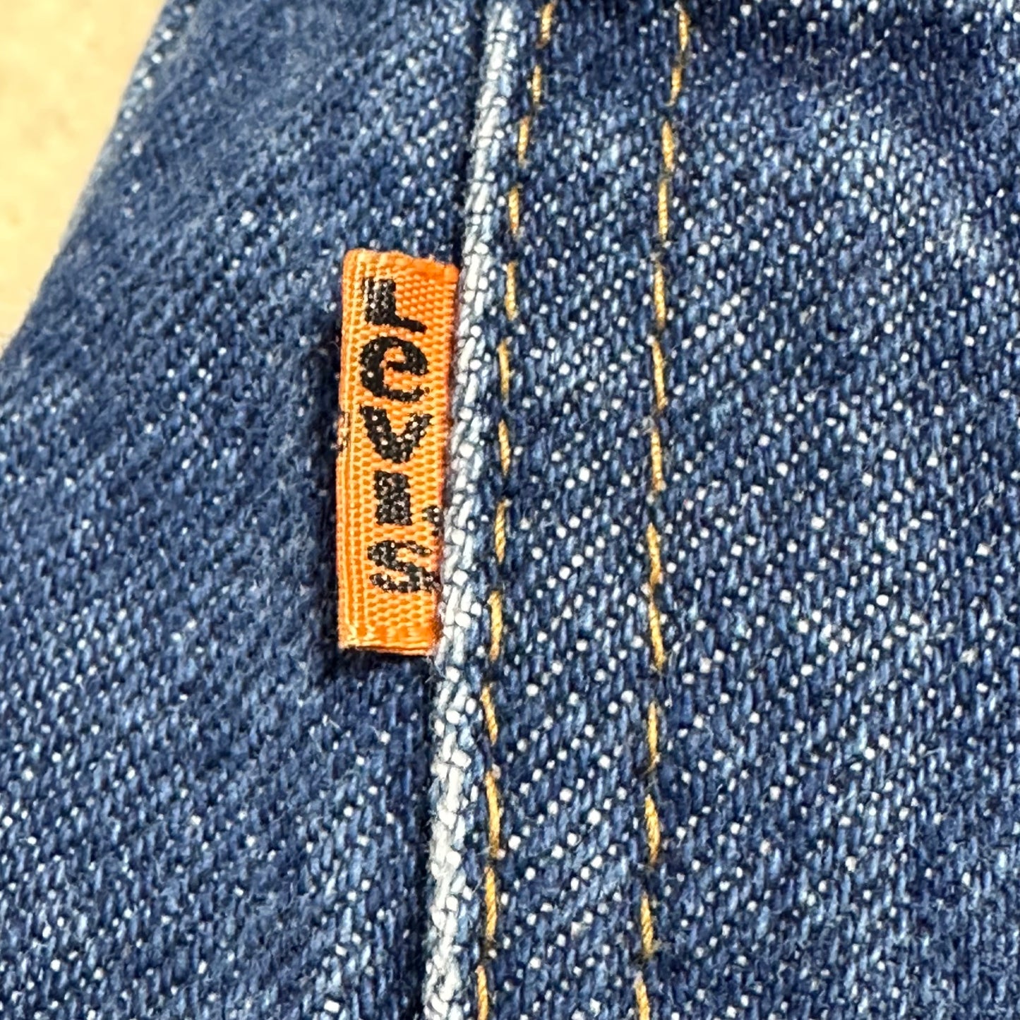 1970s Women’s Levi’s Blue Jeans, Size 8, 28"x27.5", High Rise, Straight Leg