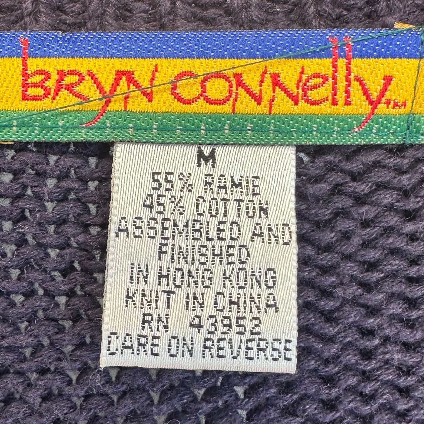 1990s Christmas Cardigan Sweater, Bryn Connelly Size Medium