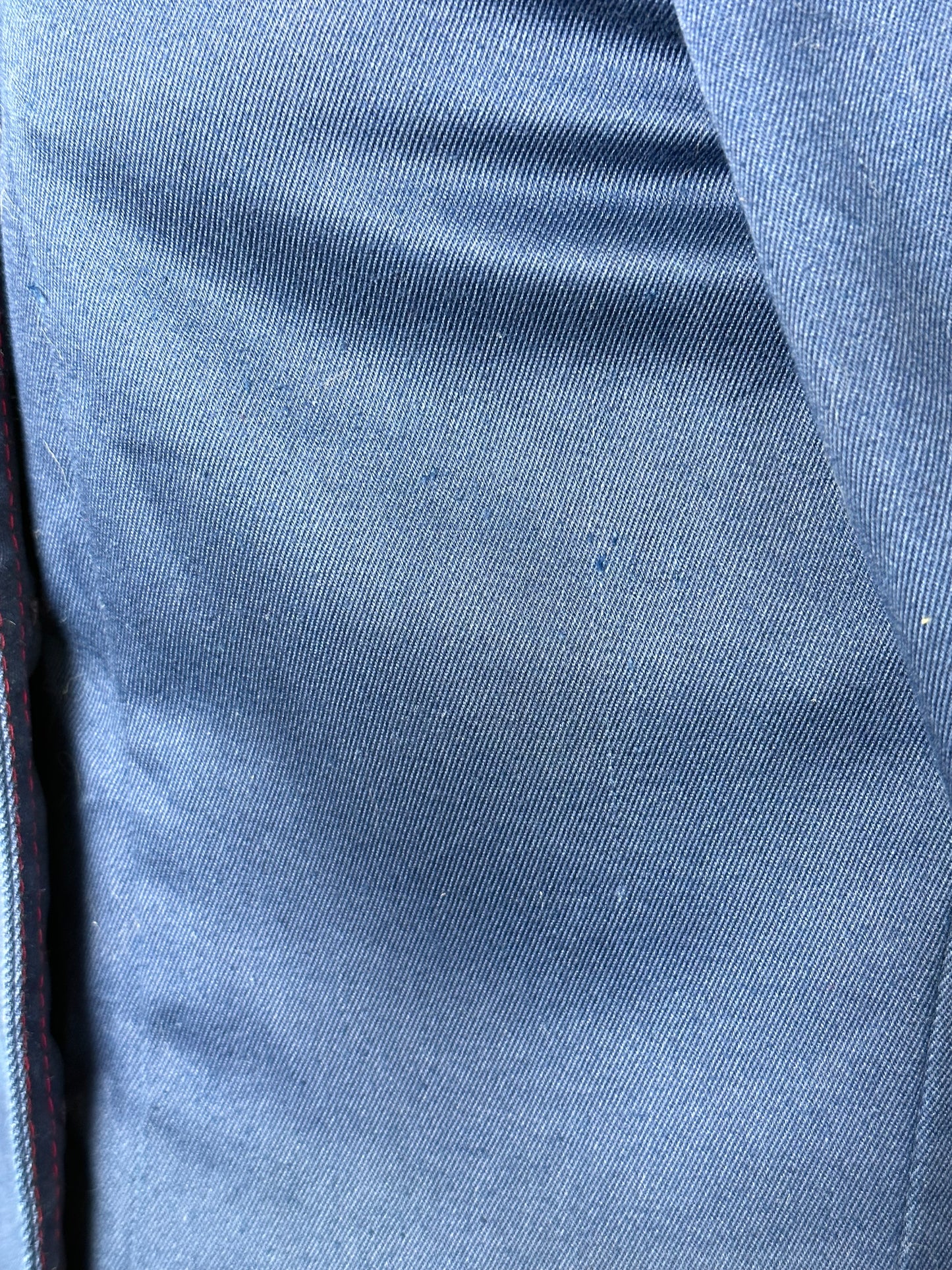 1960s Light Weight Blue Pea Coat with Red Buttons, Jack Winter Size Small, Mod, Double Breasted