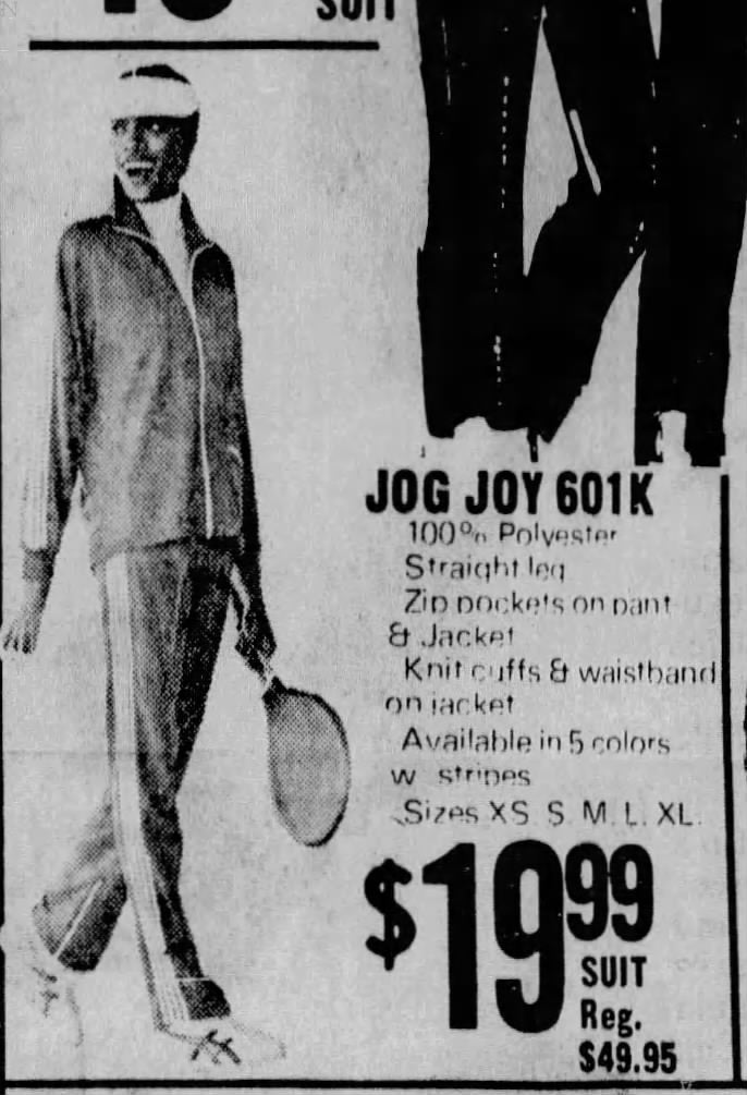 1970s Green Tracksuit, Jog-Joy Size Large/XL Tall, Warm Up Suit with Jacket and Pants, Tennis, Jogging, Running