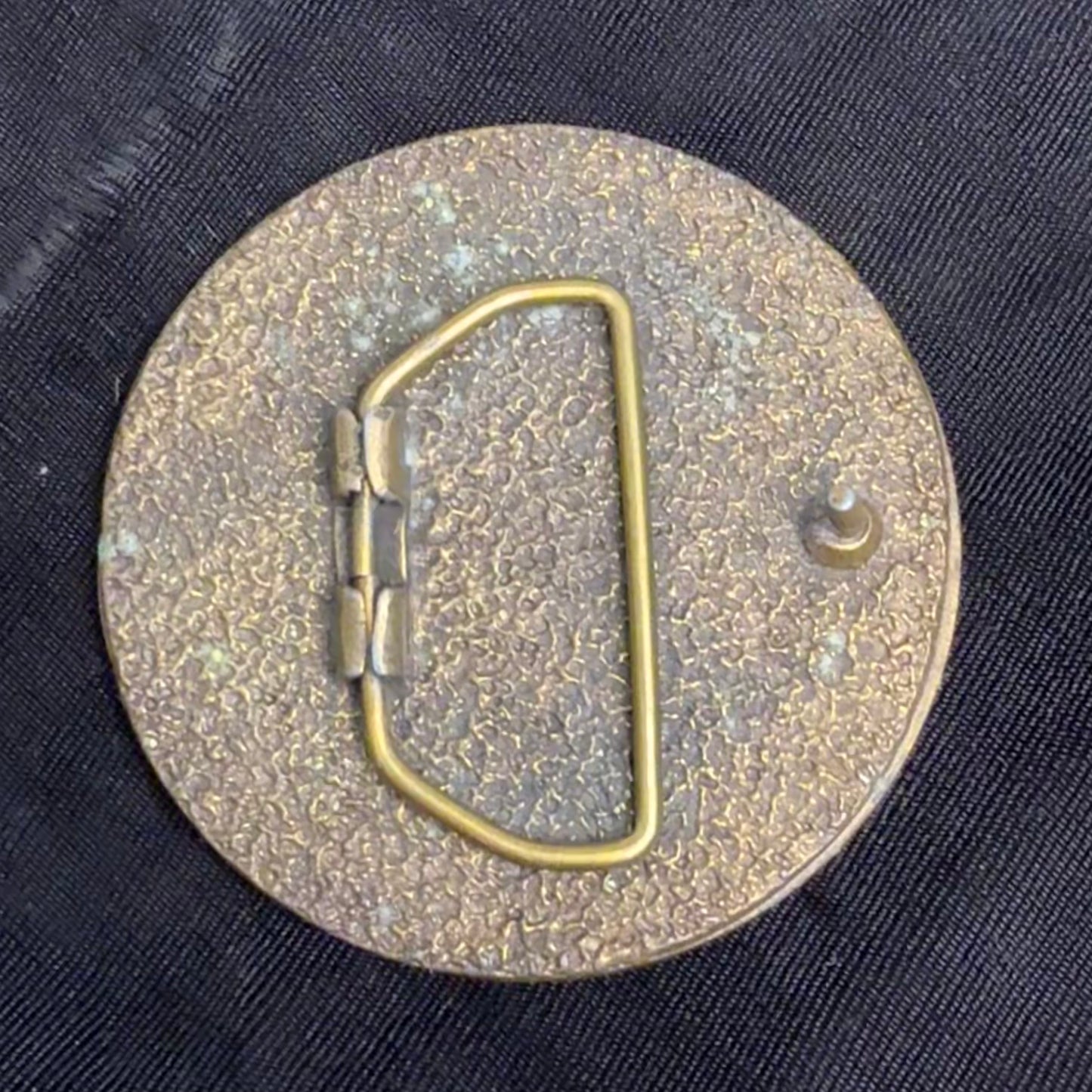 1970s Elvis Presley Brass Belt Buckle, Sun Record Company In Loving Memory of 1935-1977, Memphis Tennessee