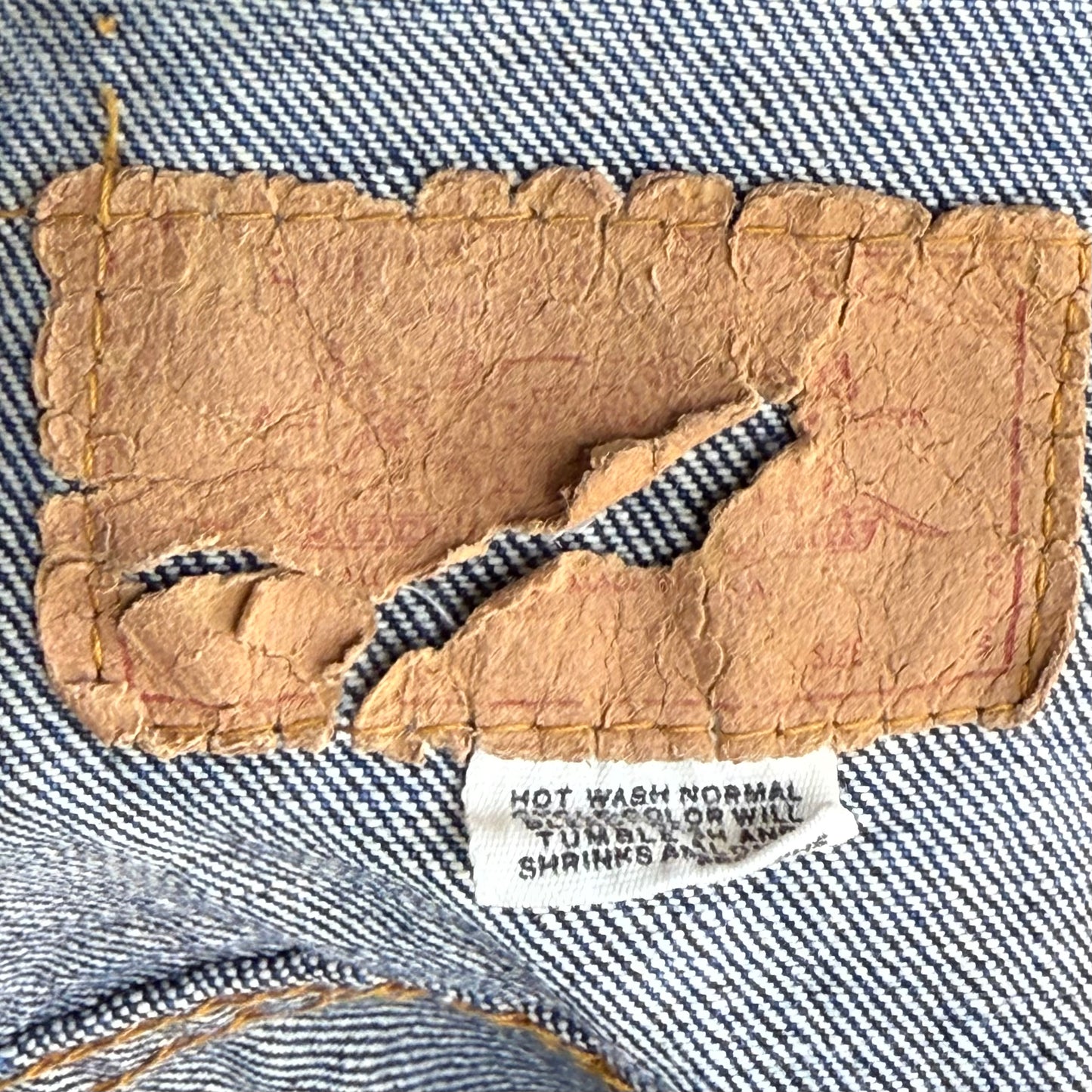 1970s Big E Levi’s Denim Jacket, Size Medium, Type 3 Trucker, Cool Fading