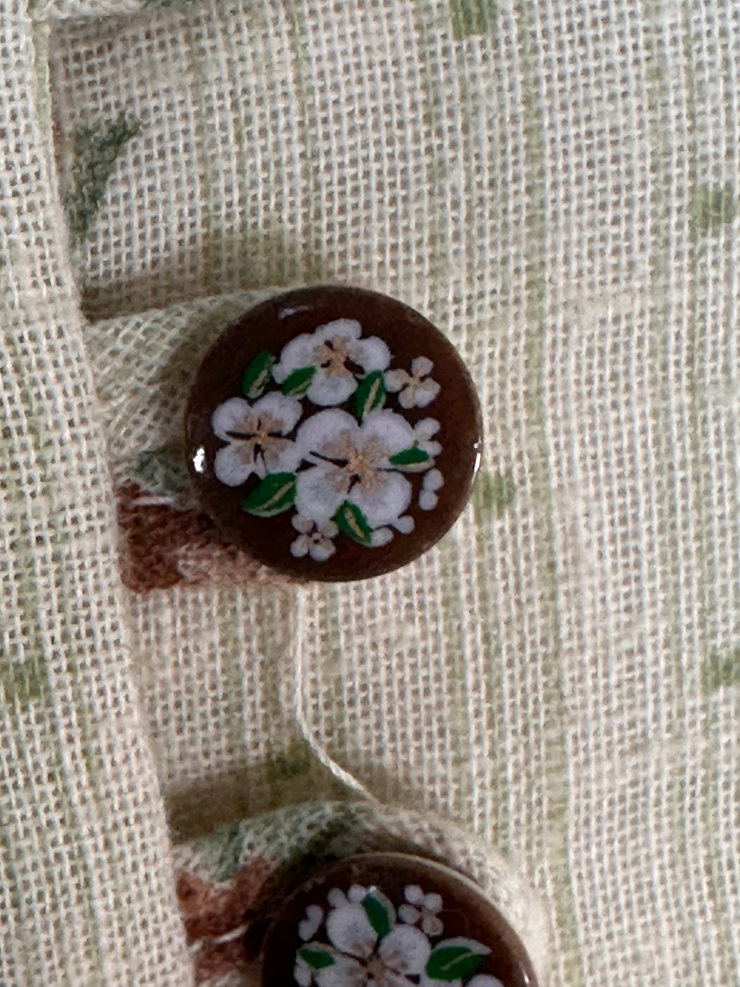 1970s Tan Floral Prairie Midi Dress, Tres Petite of Dallas Size Small, Cottagecore