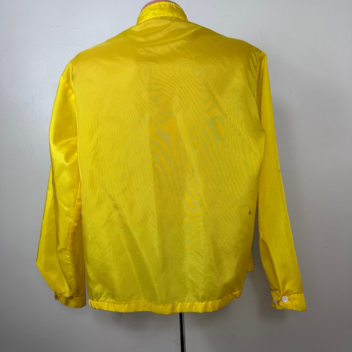 1960s Yellow Racing Jacket, Louisville Sportswear Size Large, Try It You’ll Like It, Yield