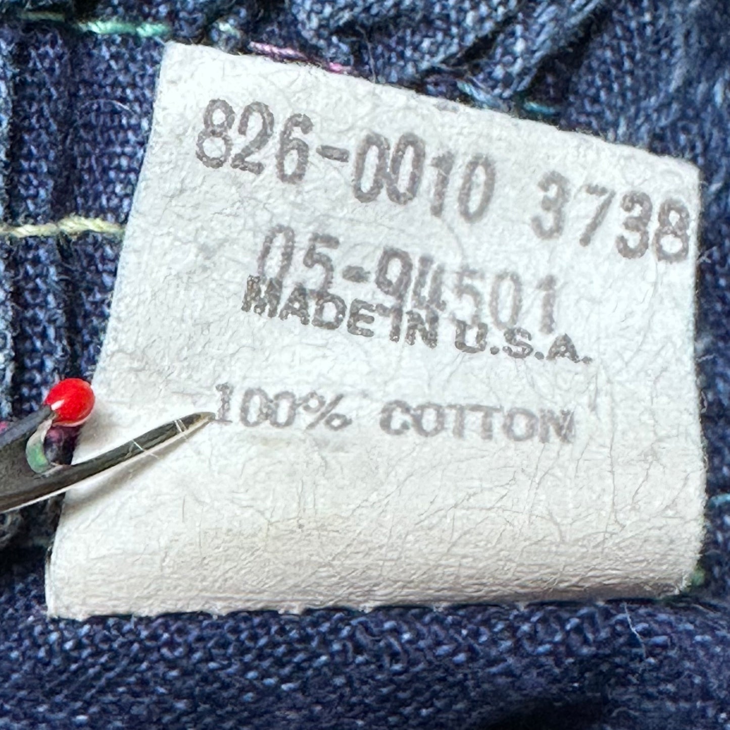 1980s/90s OshKosh Overalls, Size 12M, Stripe Denim with Neon Buttons, Dolls and Hearts Lining