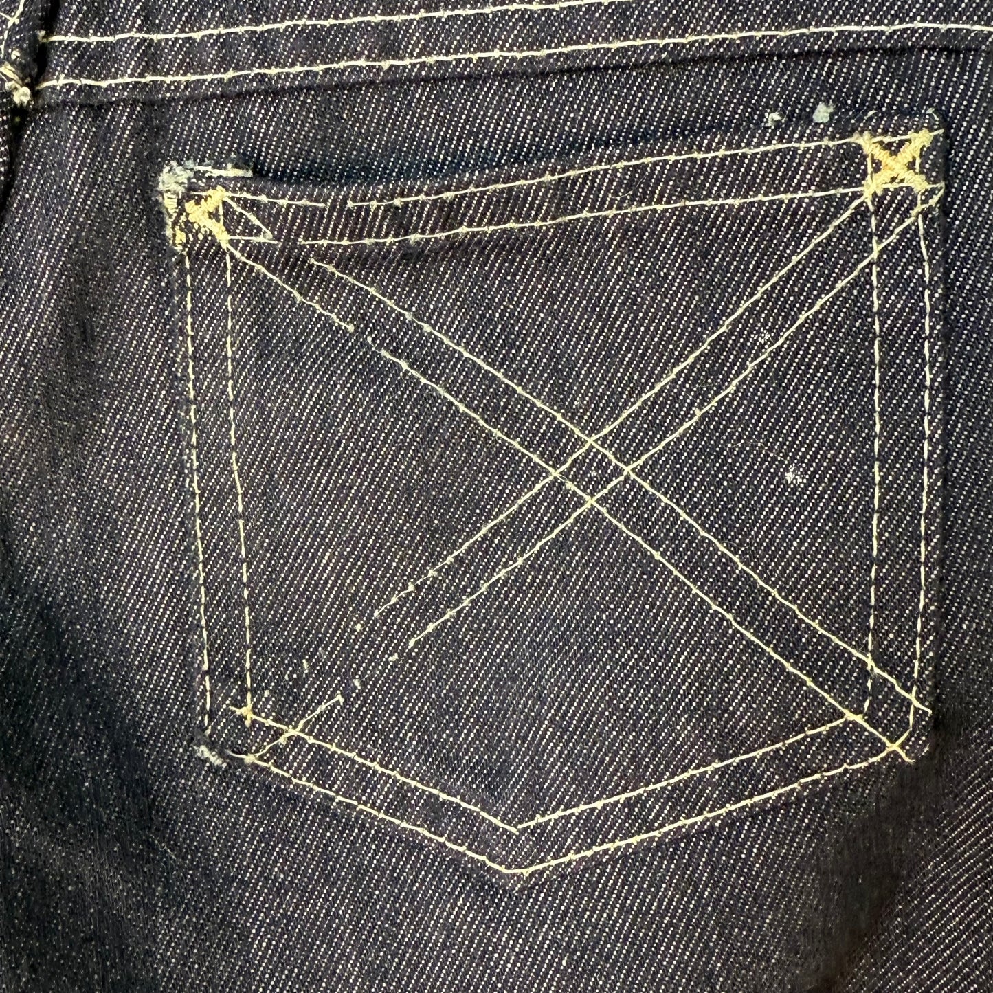 1970s Kids Flare Leg Blue Jeans, Sears Toughskins Size 7 Slim