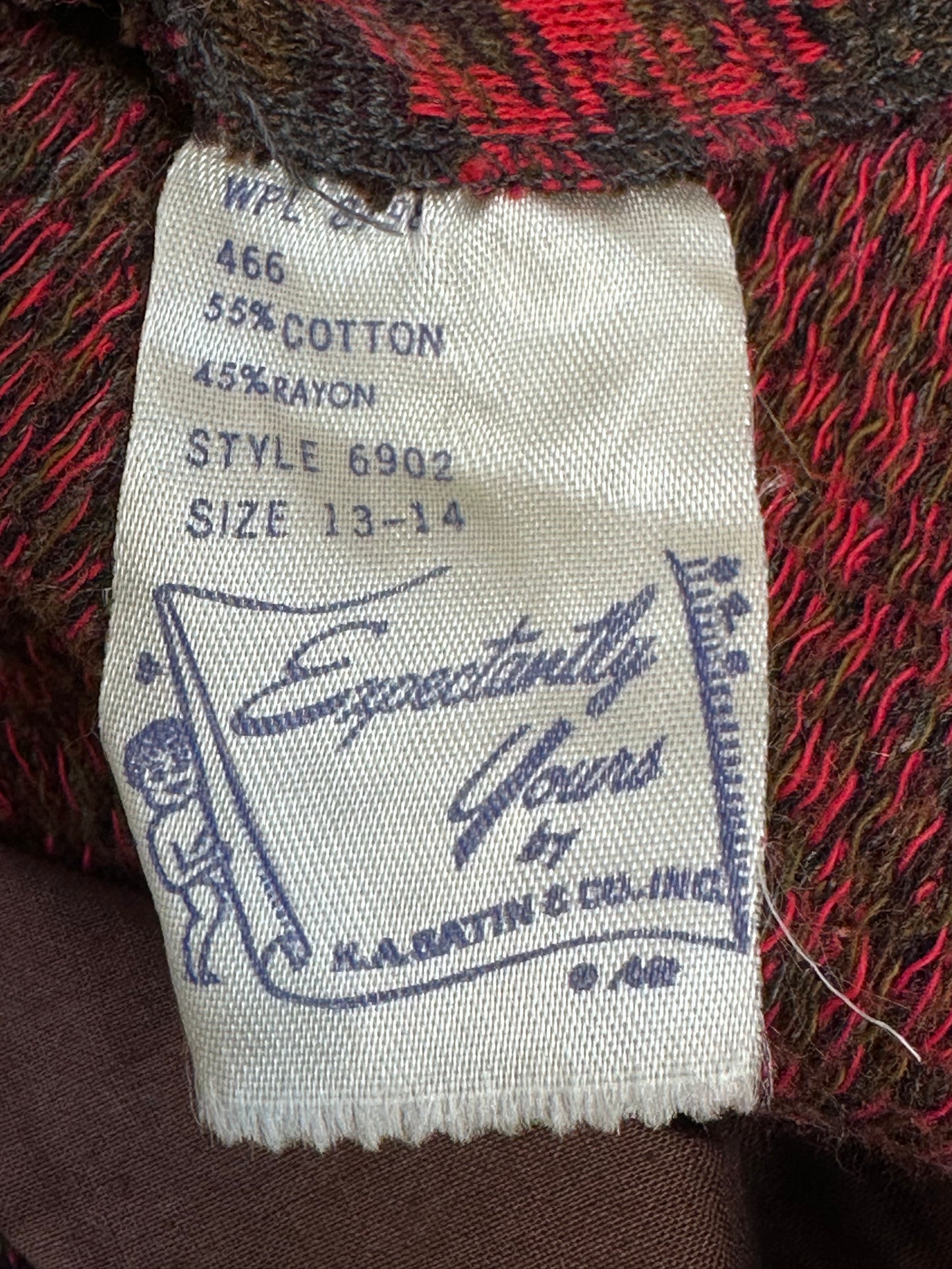 1960s Plaid Maternity Dress Set, Top and Open Belly Pencil Skirt, Expectantly Yours Size Medium