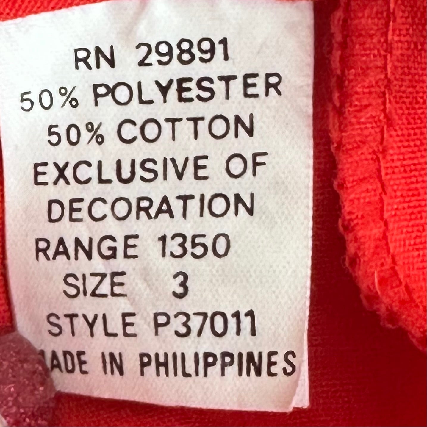1980s Red Dress with Floral Appliqué and Ric Rack Trim, Nana's Pet J.C. Penney Size 3