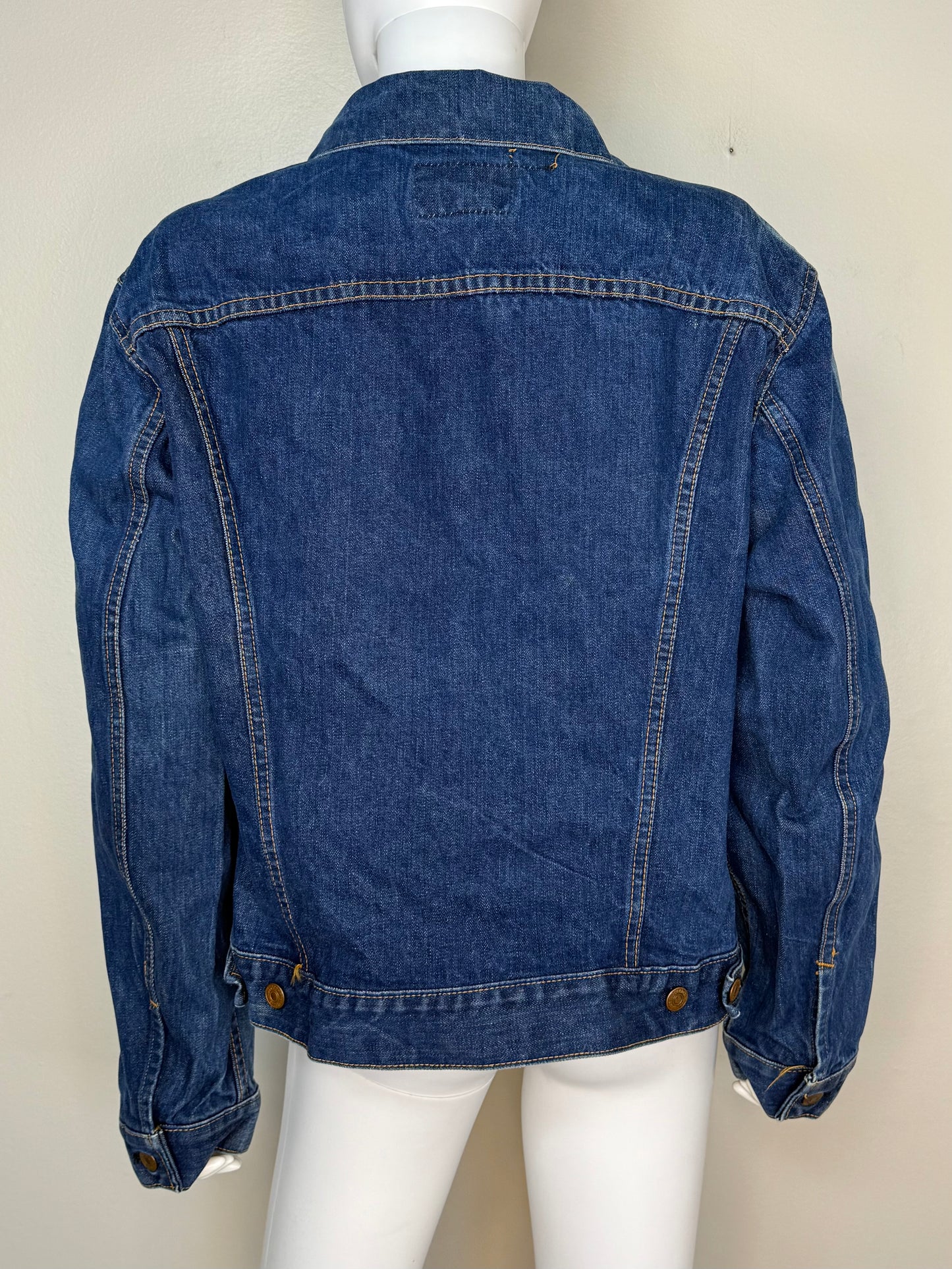 1970s Big E Levi’s Denim Jacket, Size Medium, Type 3 Trucker, Cool Fading