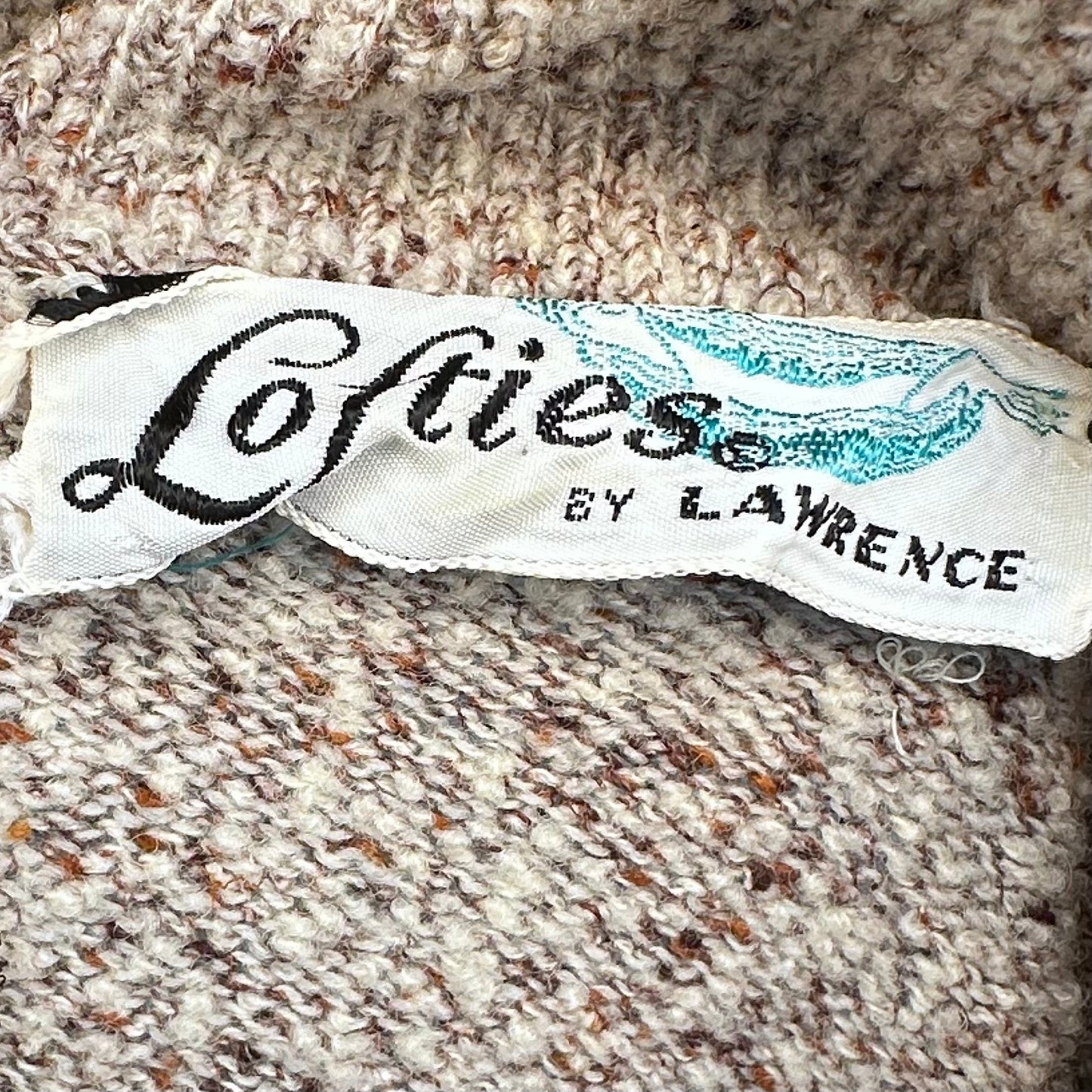 1950s Tan Knit Suit, Lofties by Lawrence Size XS, Turtleneck Sweater and Midi Pencil Skirt Set