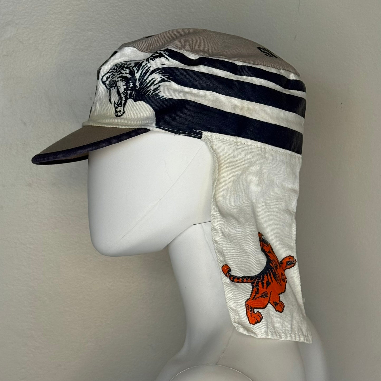 1980s Memphis State University Legionnaire's Hat, MSU Tigers, Sun Flap Cap
