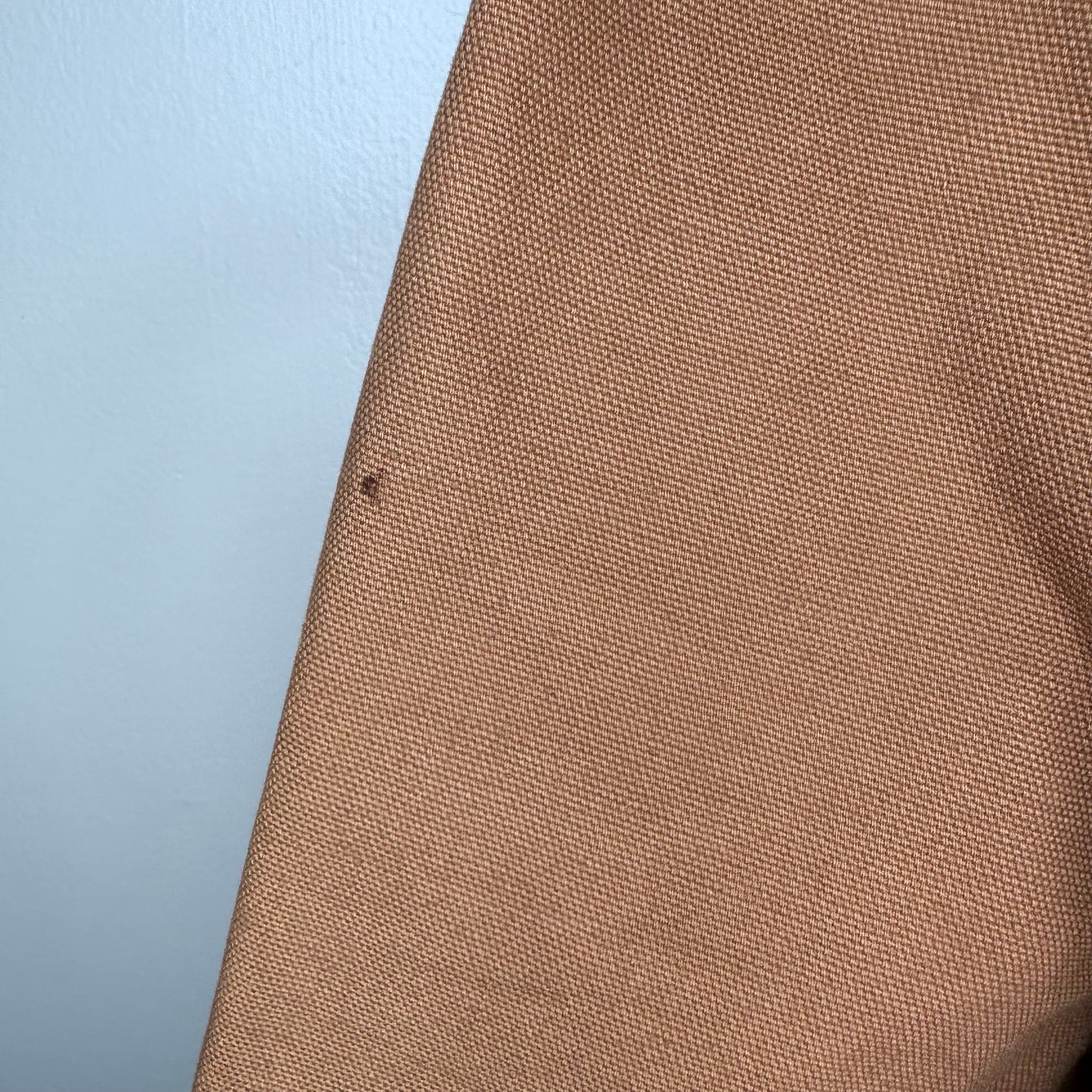1970s Brown Brush Jacket, Weather Jack by Ely & Walker Size 38, Canvas Chore Coat with Corduroy Trim