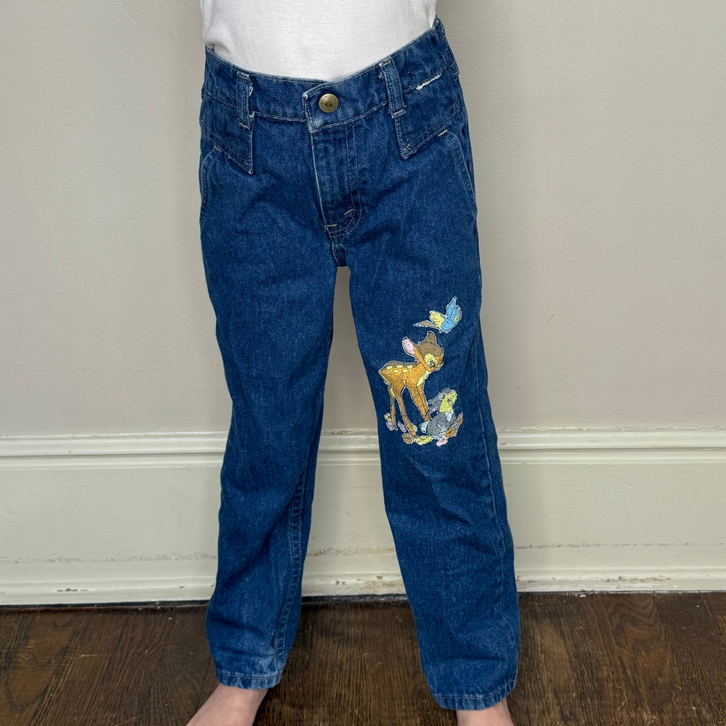 1980s Bambi Blue Jeans, Walt Disney Magic Size 6
