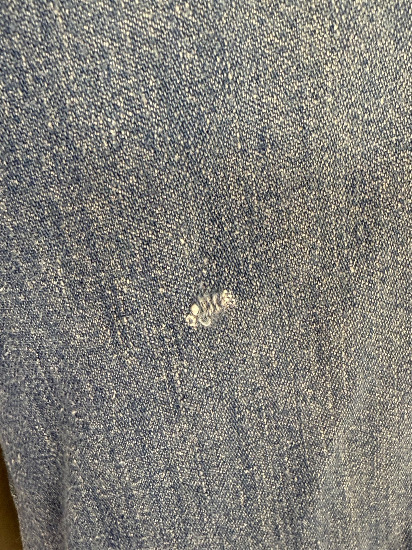 1970s Kids Bellbottom Blue Jeans with Ribbon and Lace Pockets, Luv It Size 8 Slim