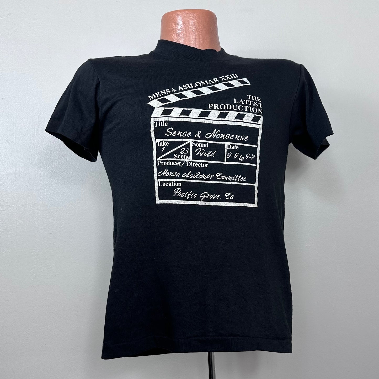 1980s Mensa Asilomar XXIII T-Shirt, Oneita Size Small