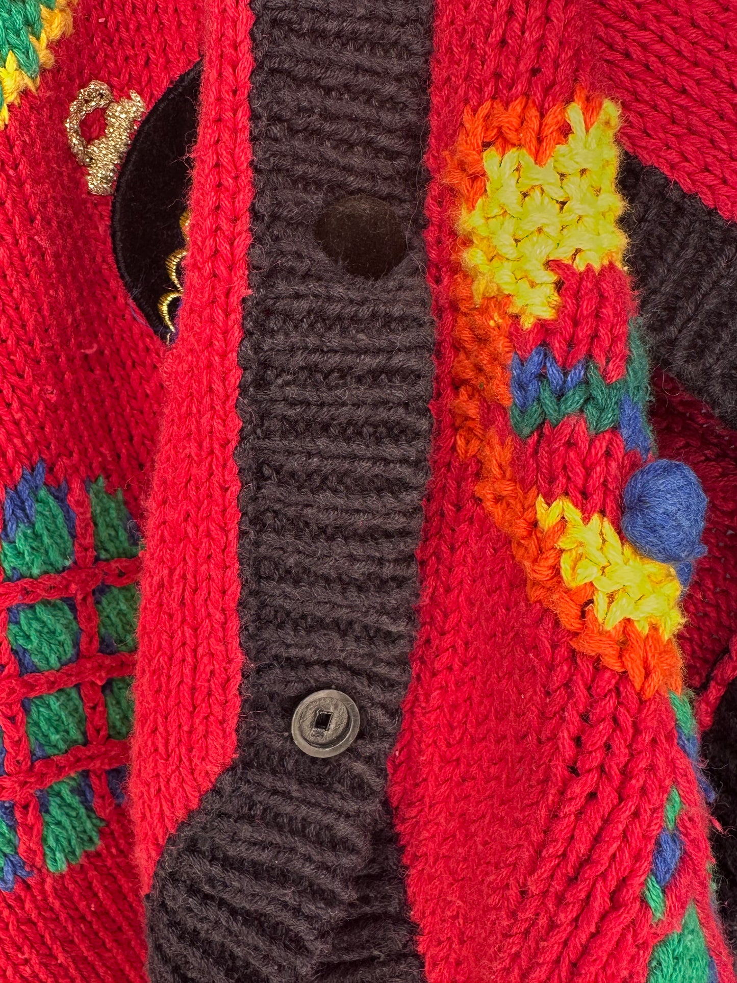 1990s Christmas Sweater Vest, Gladys Bagley Woman Size 2XL