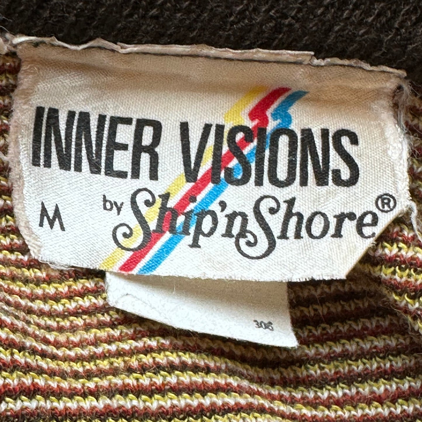 1970s Train Sweater Vest, Inner Visions by Ship’n Shore Size Small