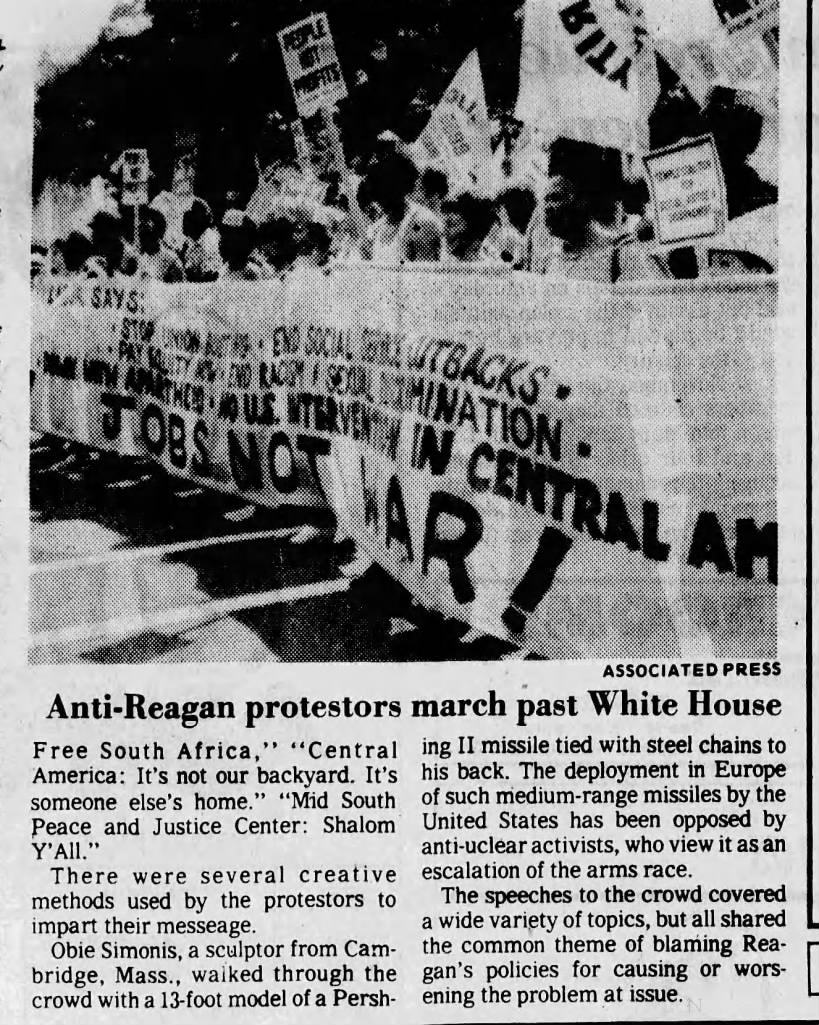 1980s Mid-South Peace and Justice Center Shalom Y’all T-Shirt, Size Large, Anti Regan Protest