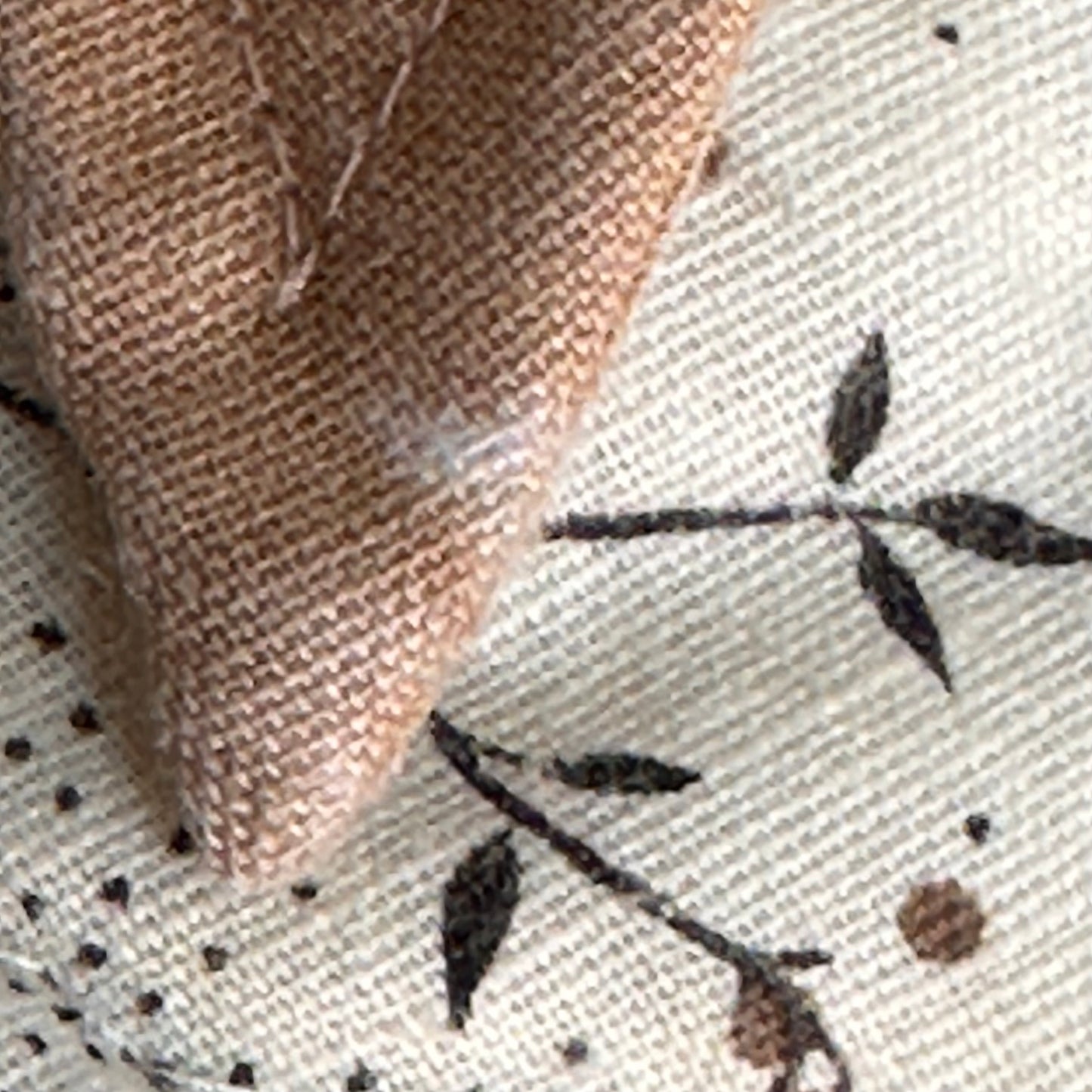 1970s Mocha Brown Western Shirt with Quilted Floral Contrasting Yoke, The Bruxton Husky Teen Size 16