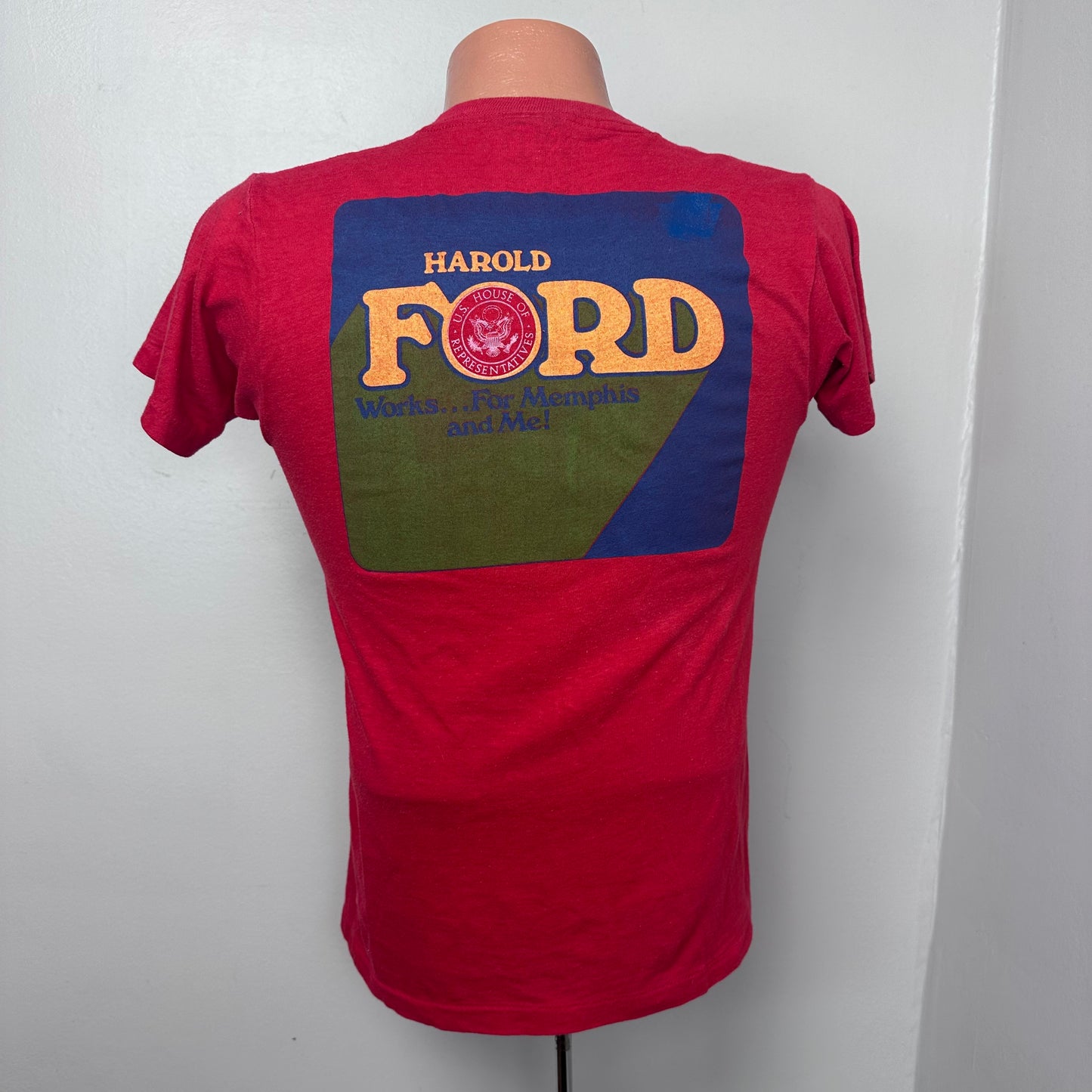1980s Harold Ford Campaign T-Shirt, US House of Representatives, Screen Stars Size Small