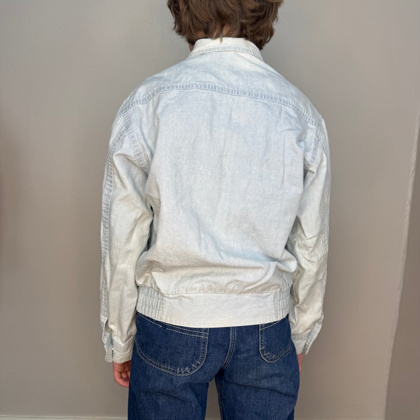 1980s Kids Denim Jacket with Patches, L’Autre Mode Size 9/10