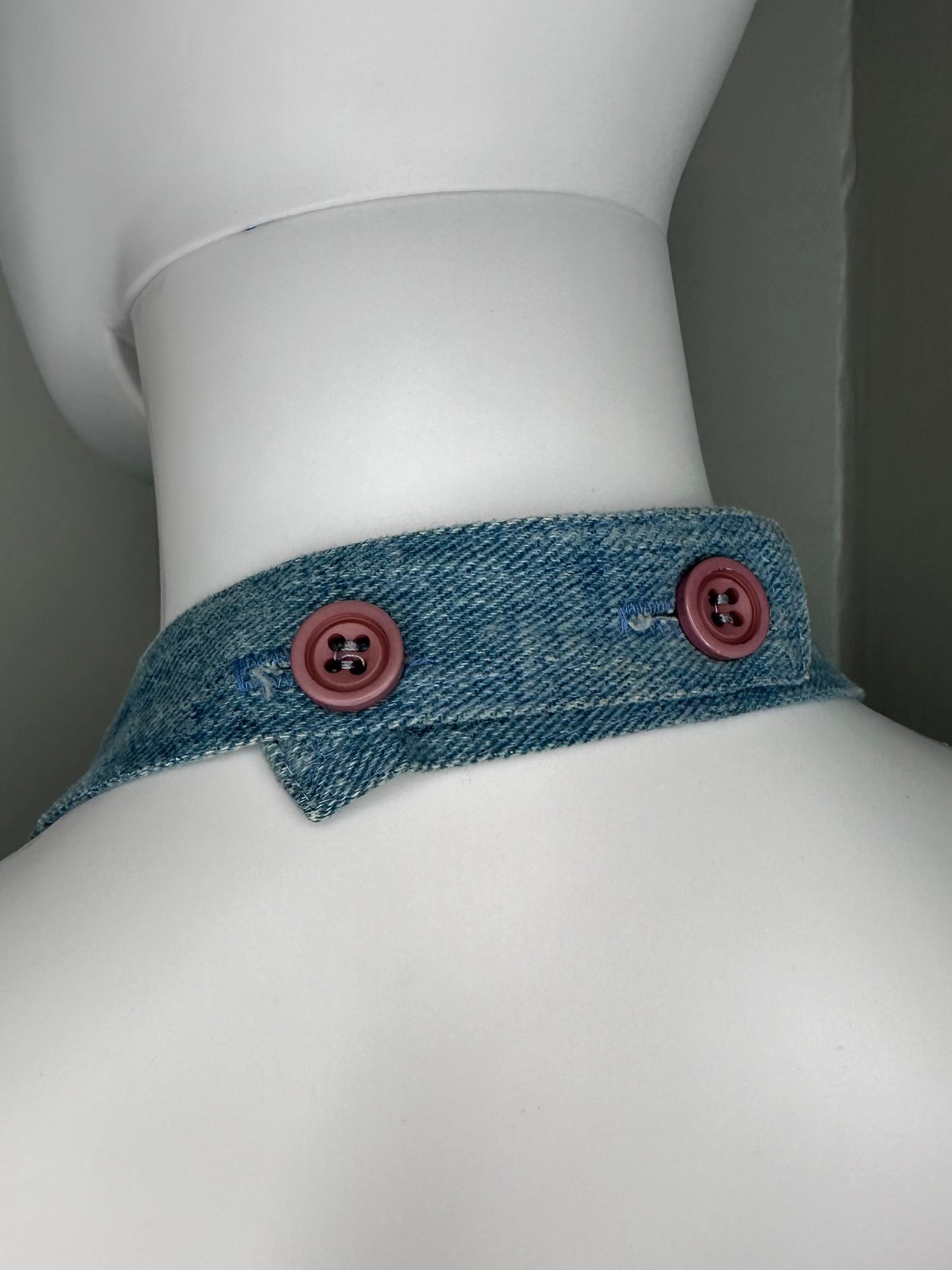 1970s Denim Halter Jumper Wrap Dress, Glenora Jrs Size Medium-Large