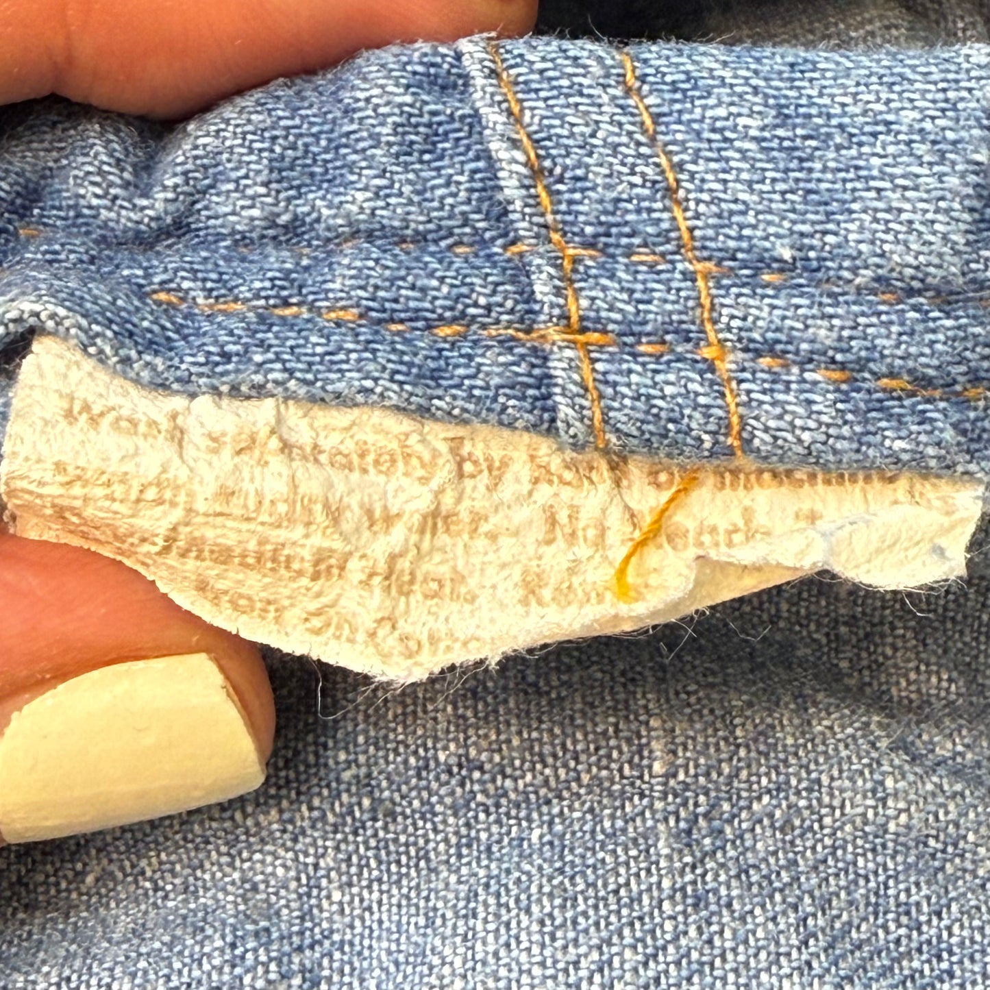 1970s Denim Mini Skirt, Hillbilly Size 6