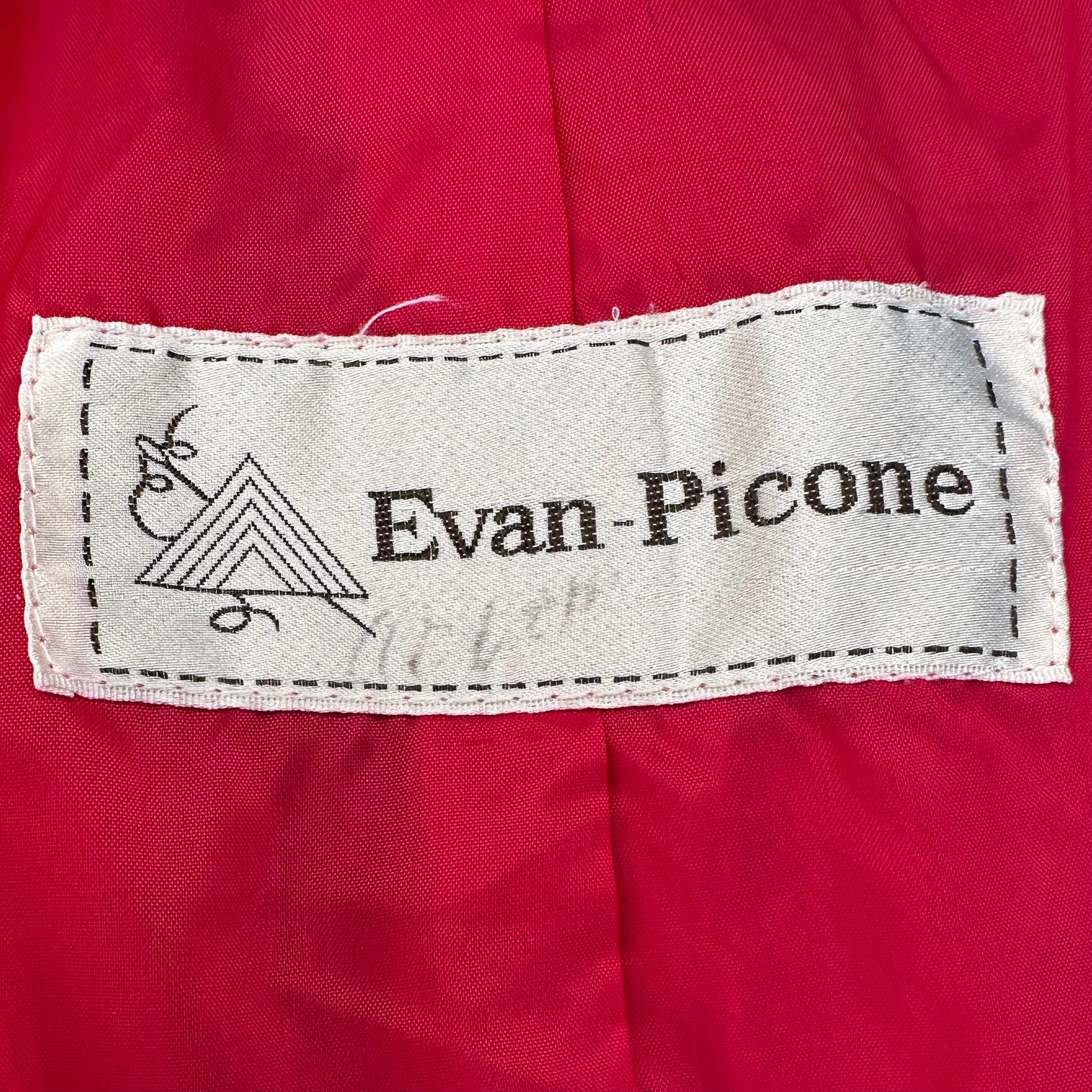 1980s Red Trench Coat, Evan-Picone Size Medium