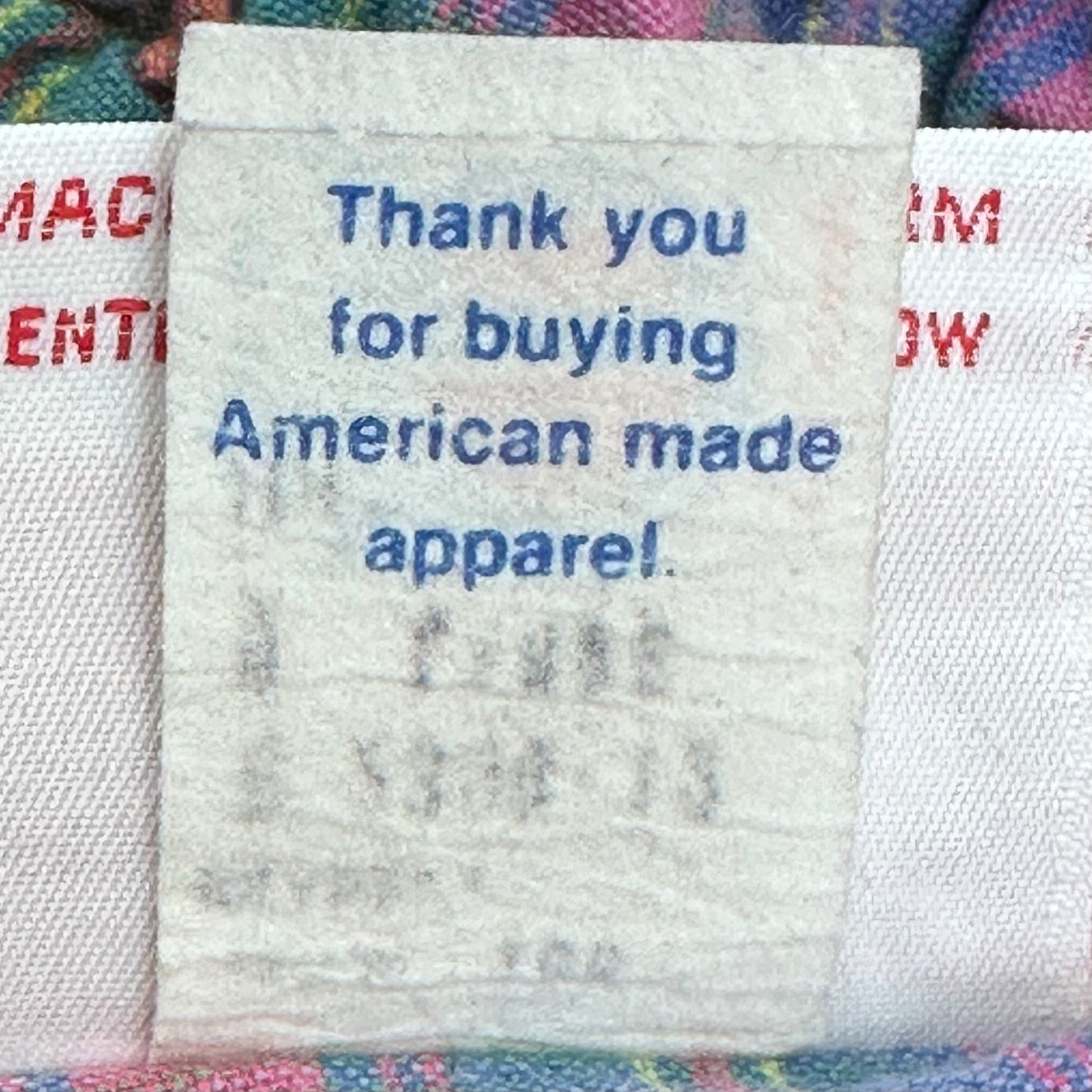 1980s Pastel Pink and Blue Plaid Romper, Sweet Apple Size M-L
