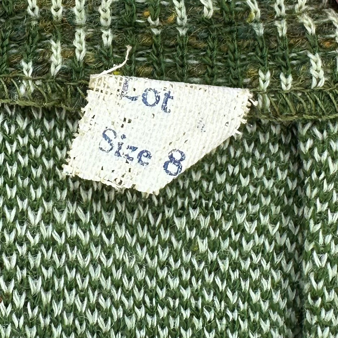 1960s Green Houndstooth Plaid Wool Suit, Butte Knit Size XS