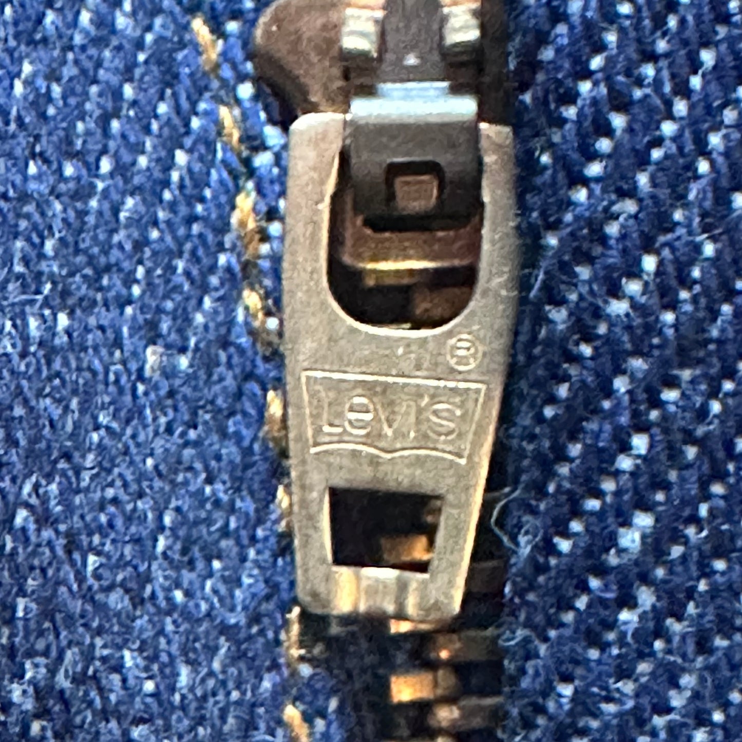 1970s Levi’s 684 Big Bells Blue Jeans, Orange Tab, 37.5x30.5, Deadstock with Tags, Lot 684-0217