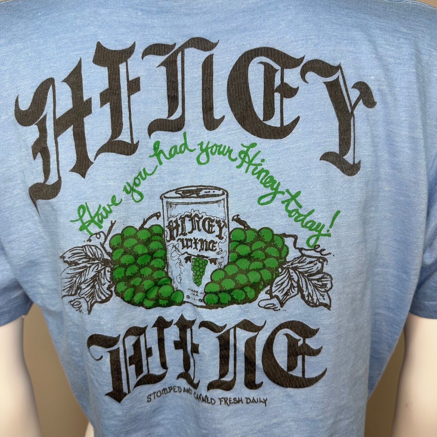 1980s Hiney Wine Cropped T-Shirt, Size Medium, Have you Had Your Hiney Today