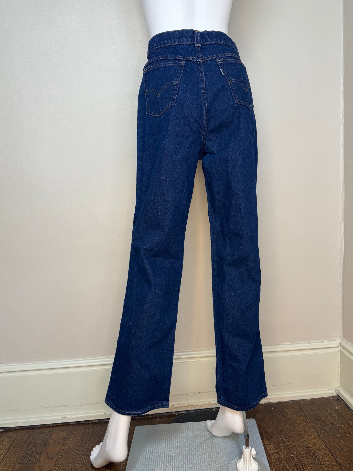 1970s/1980s Women’s Levi’s Jeans, White Patch, 29"x29", High Rise Dark Denim