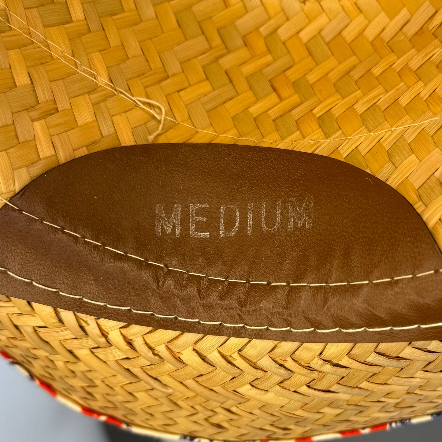 1980s Budweiser Beer Straw Hat, Panama Hat, Size Medium
