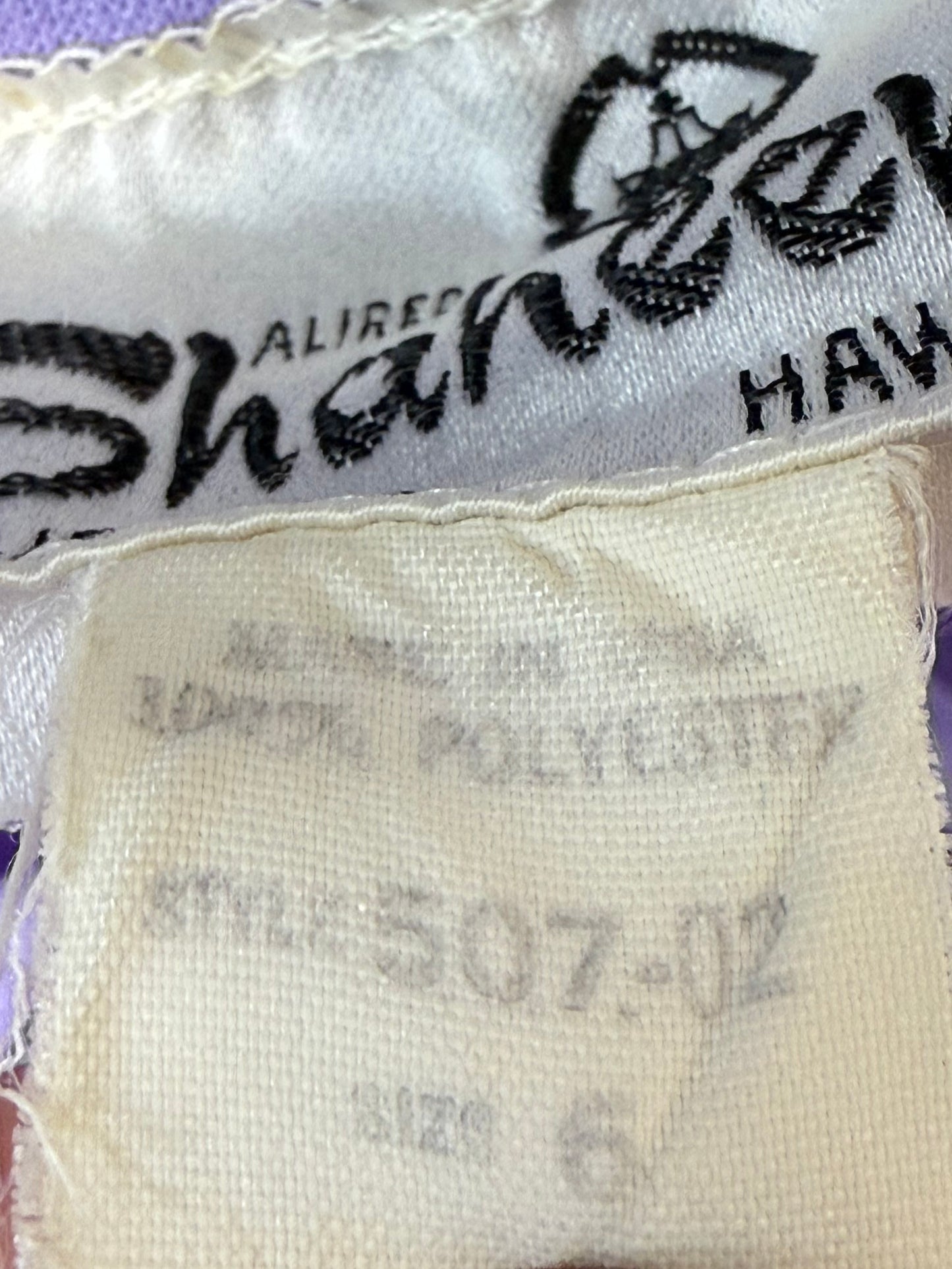 1970s Purple Strapless Maxi Dress, Alfred Shaheen Hawaii Size XS, Hawaiian Sundress