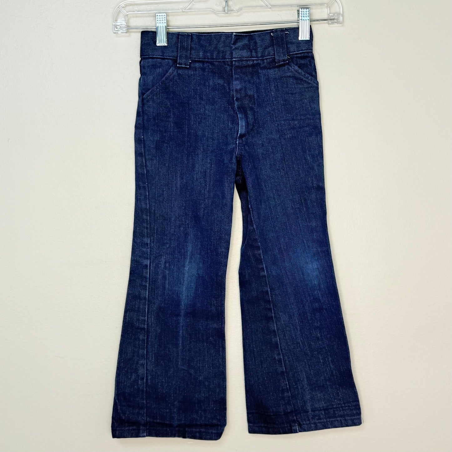 1970s Kids Flare Leg Blue Jeans, Billy the Kid Size 6