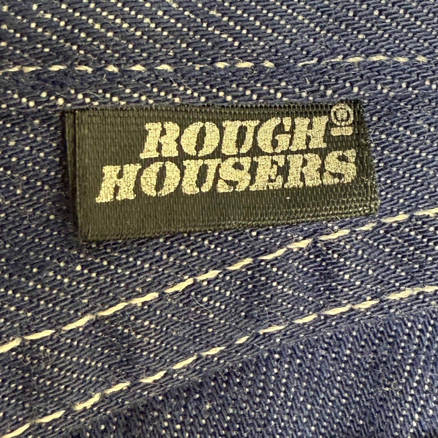 1970s Kids Blue Jeans, Rough Housers Sears Size 3T, Dark Denim