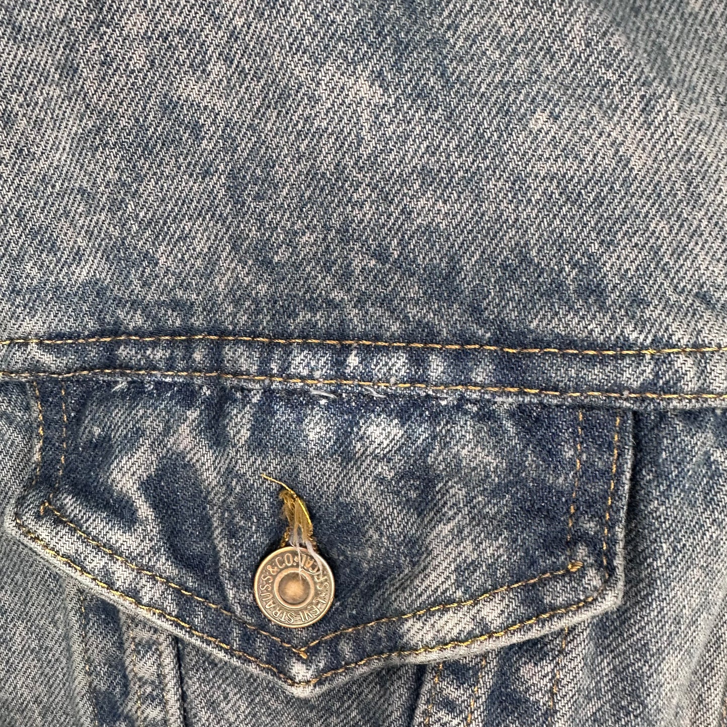 1980s Levi’s Type III Denim Trucker Jacket, Size Large, Over-dyed, Made in USA