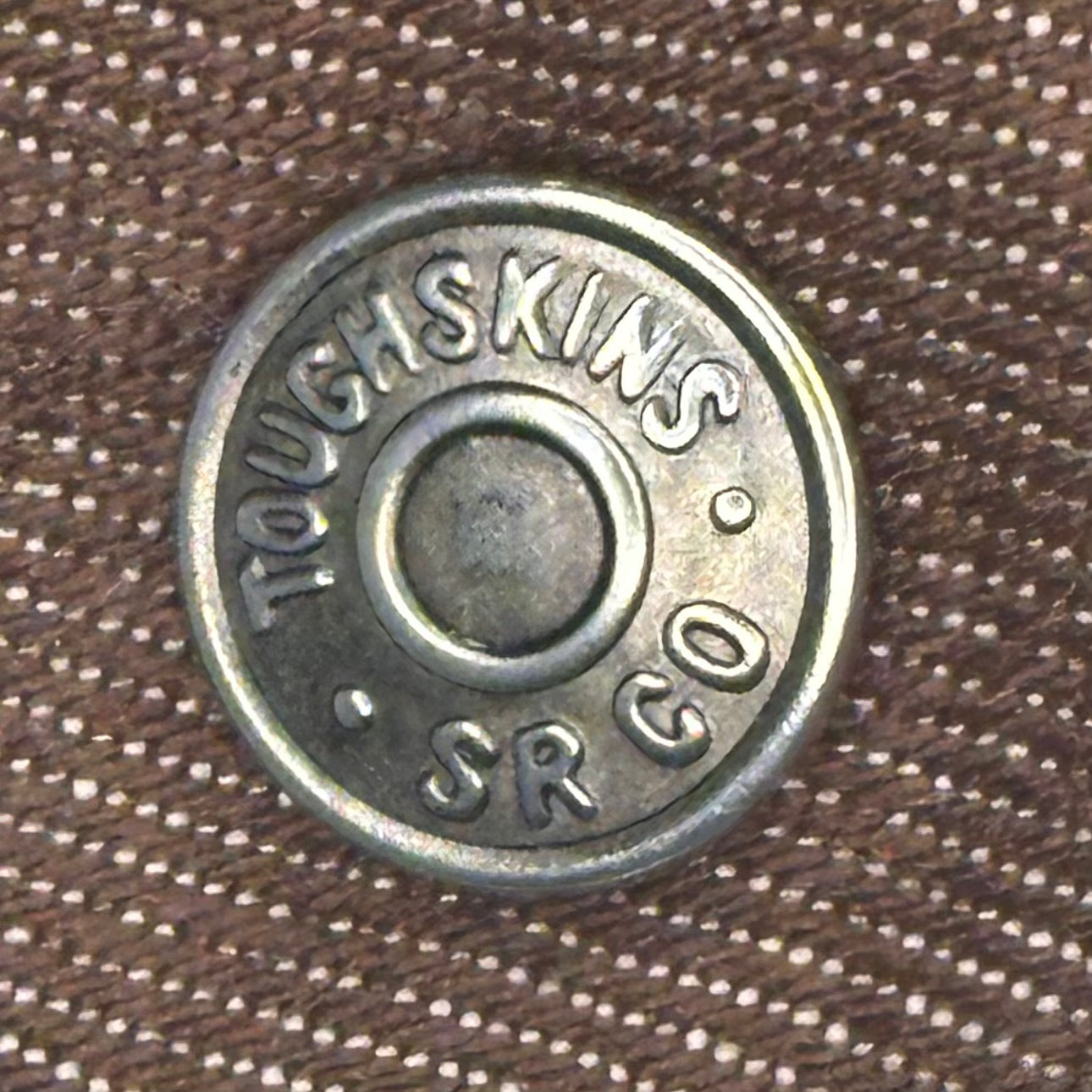 1970s Kids Brown Denim Jeans, Sears Toughskins Size 7