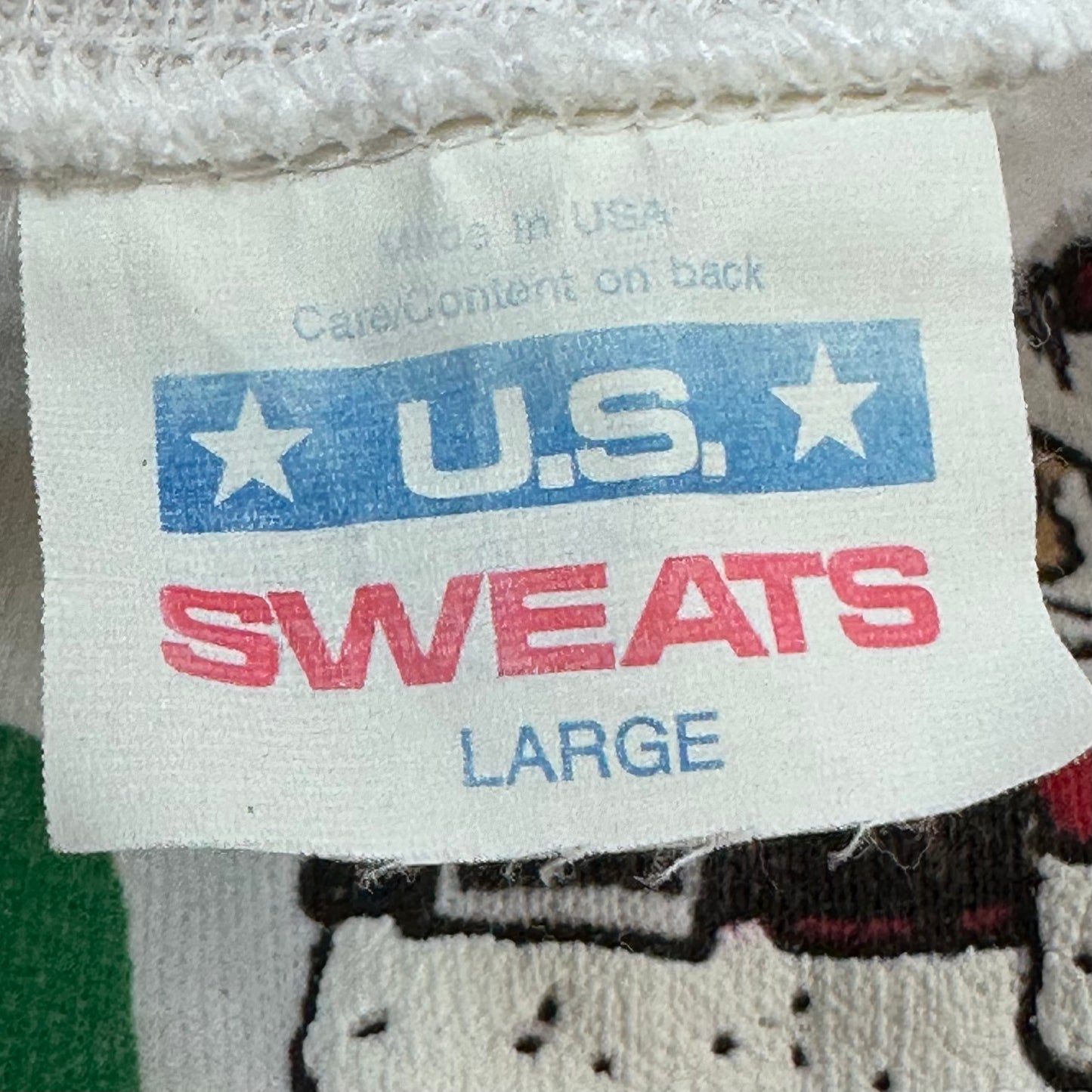 1980s Santa Claus Christmas Sweatshirt, I’m in the Red Again!, U.S. Sweats Size Large