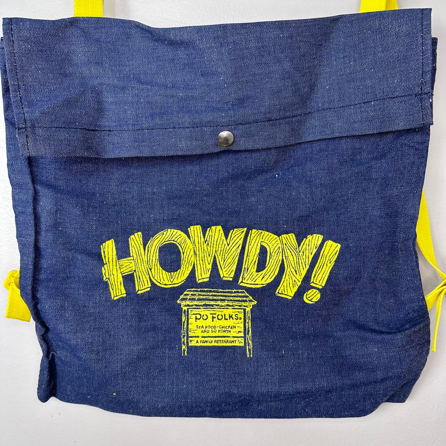 1970s/80 Howdy Po Folks Denim Backpack