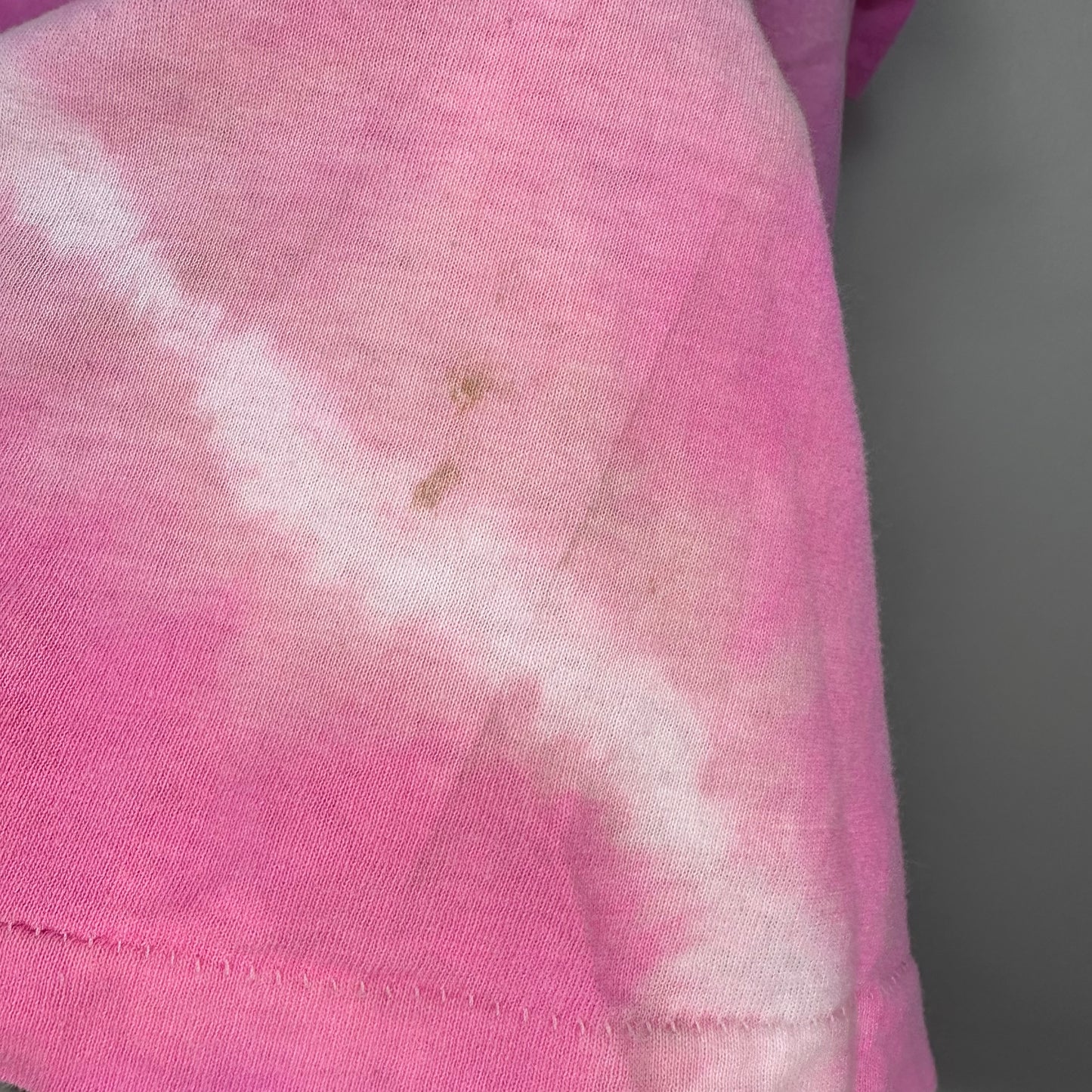 1990s Pink Tie Dye Hypercolor T-Shirt, Generra Size XL, Color Change