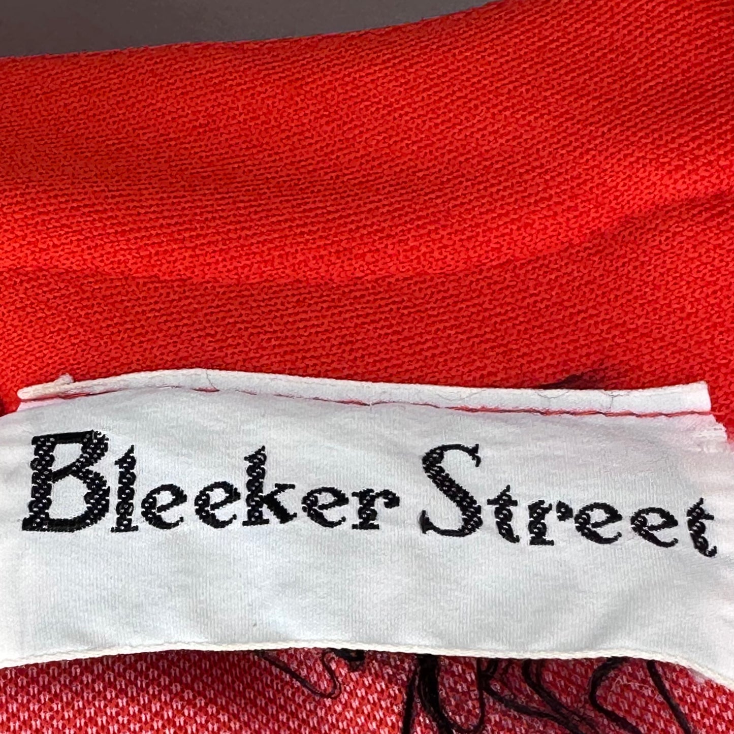 1960s/70s Orange Mod Long Sleeve Dress, Bleeker Street Size Medium