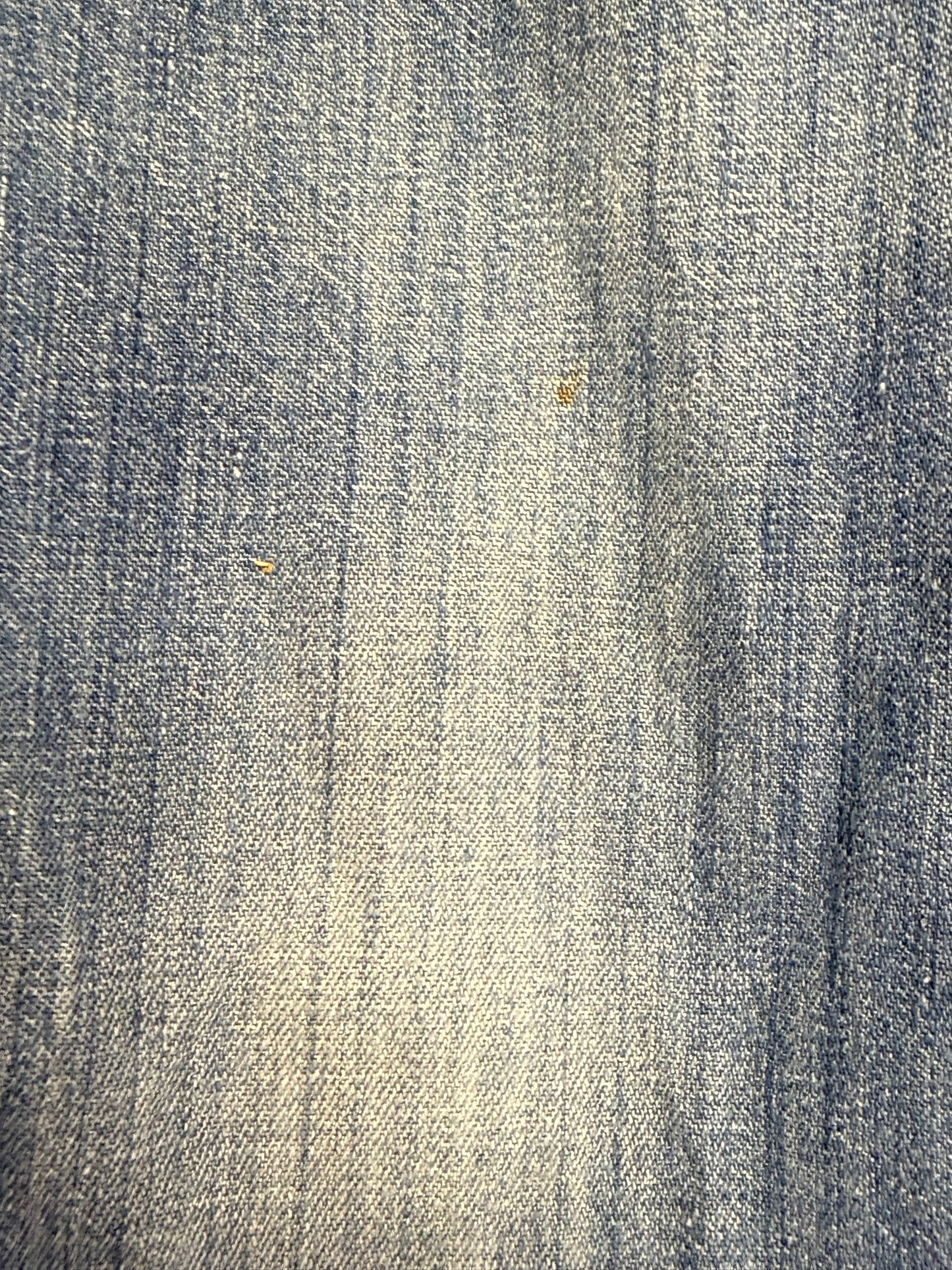 1970s Kids Bellbottom Blue Jeans with Ribbon and Lace Pockets, Luv It Size 8 Slim