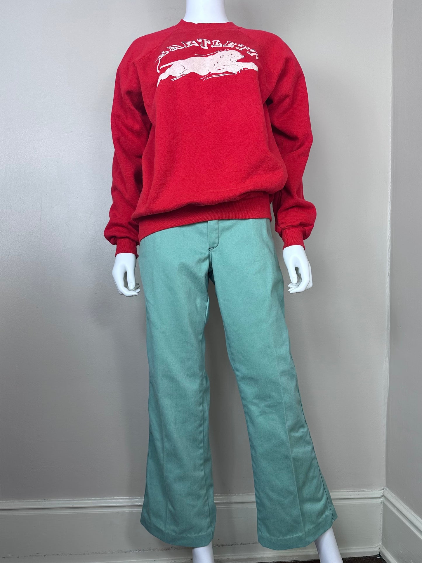 1980s/90s Bartlett Panthers Red Sweatshirt, Hanes Size Large