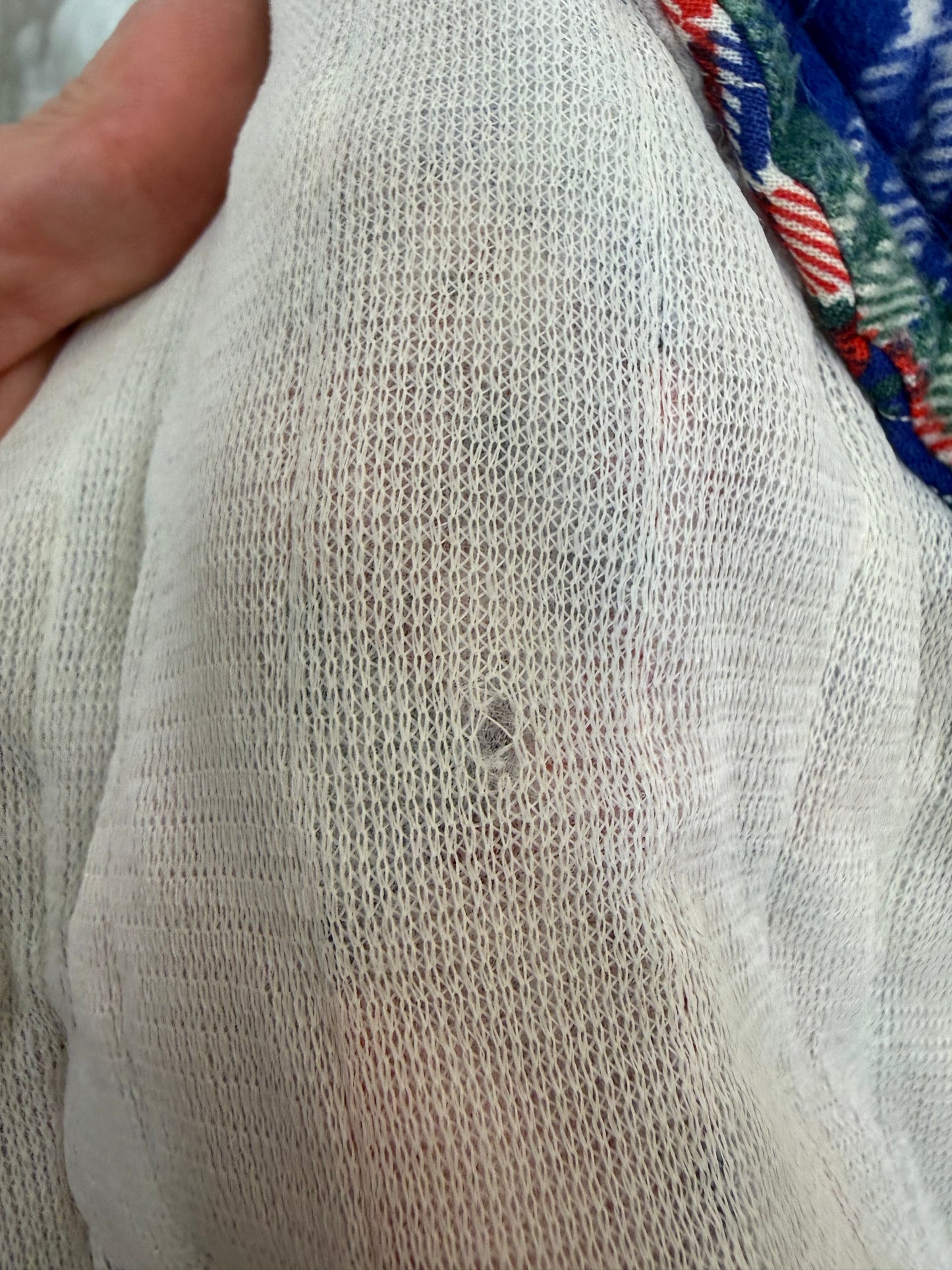 1970s Quilted Patchwork Print Wrap Coat, Hooded Jacket, Handmade Size Small-Medium